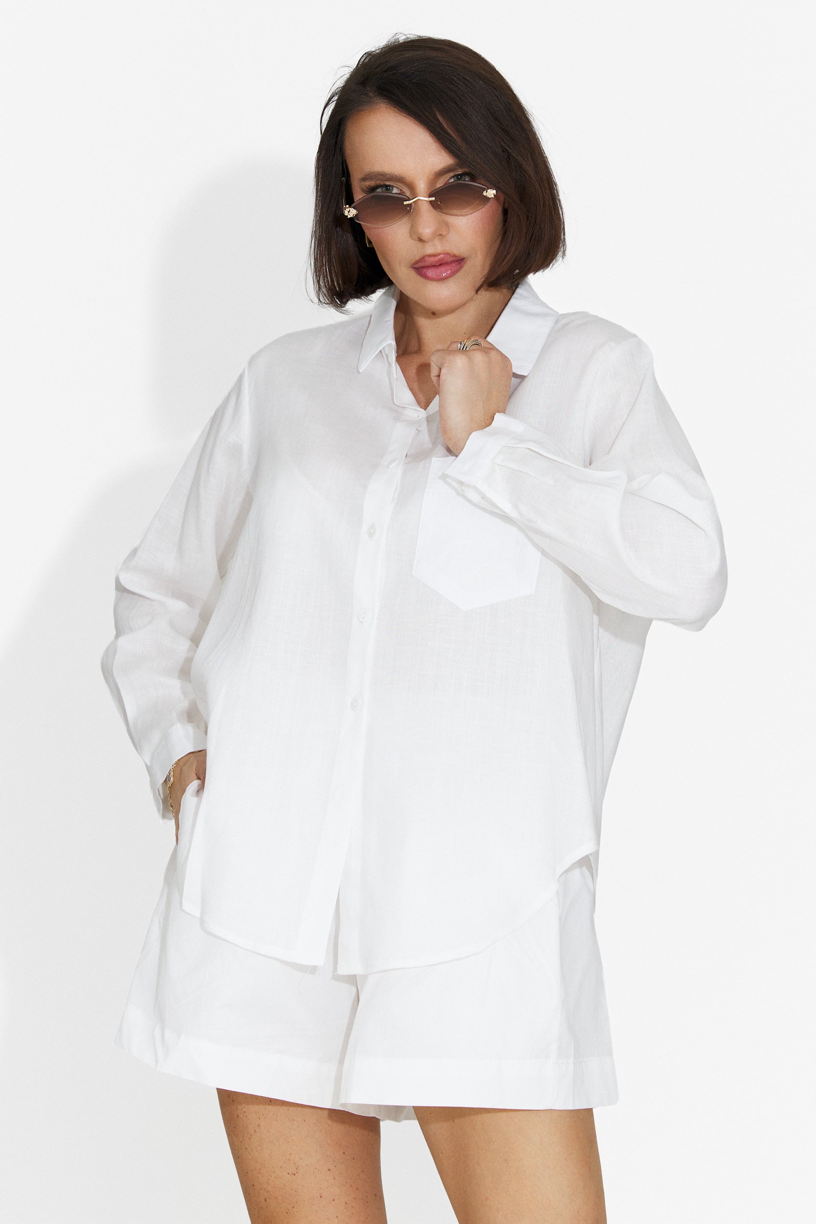Pantaloni Corti da Donna Bianchi Columbine Bogas