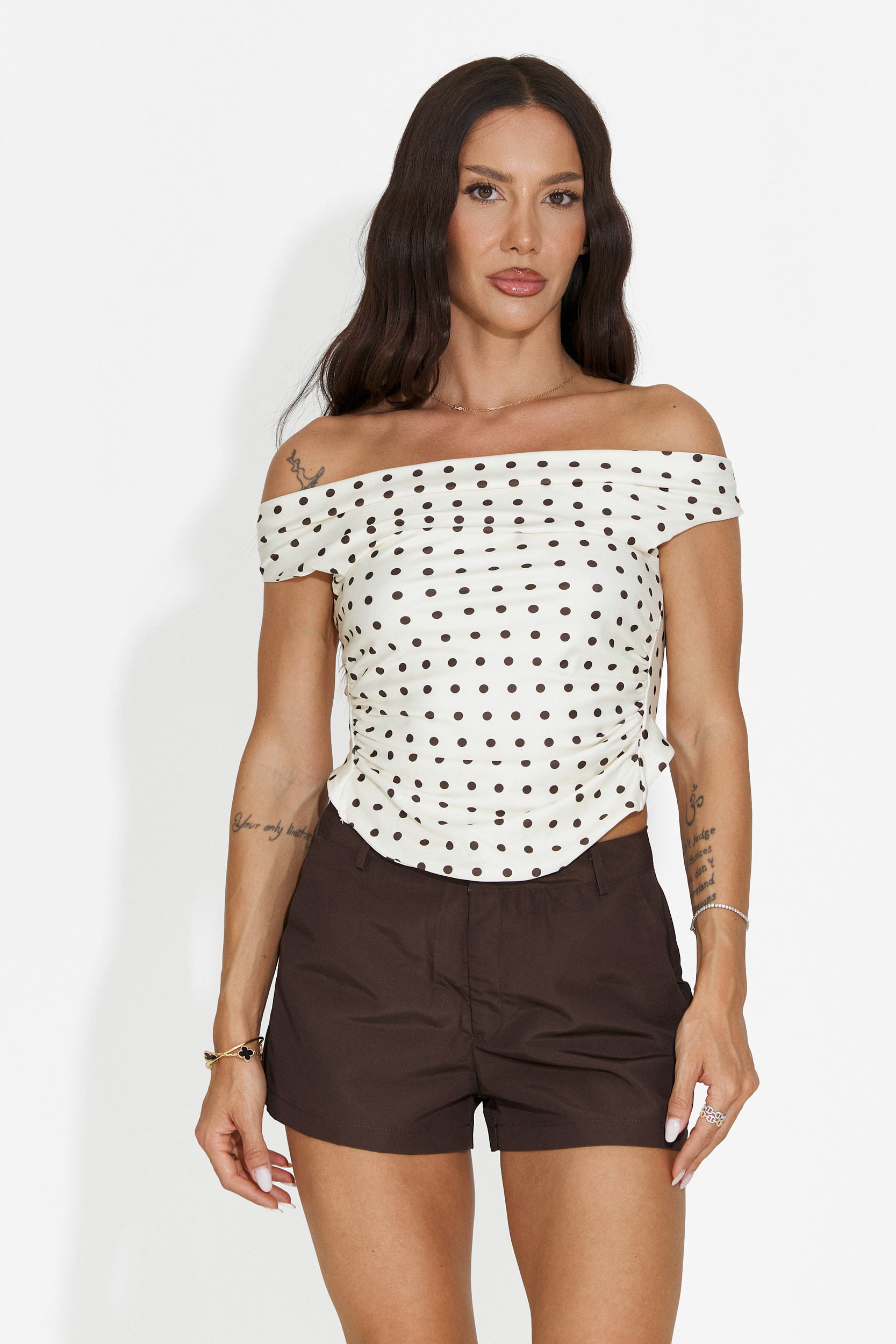 Pantaloncini donna marroni Valiana Bogas