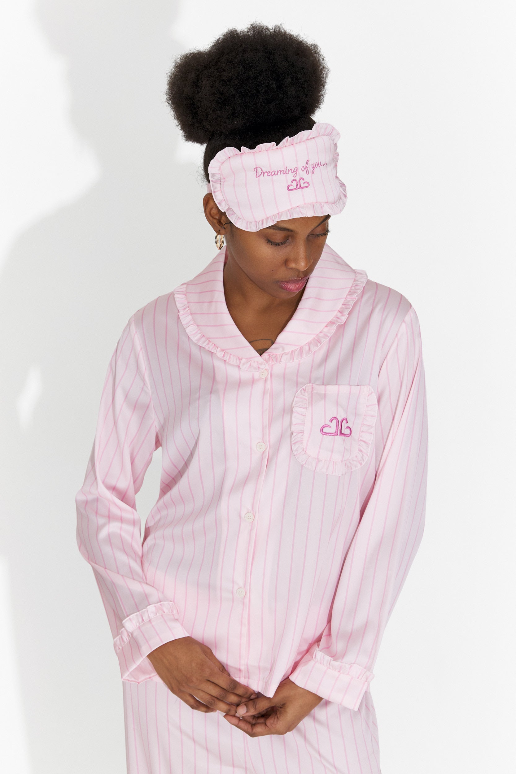 Lunghi pigiami rosa Stelia Bogas per donne