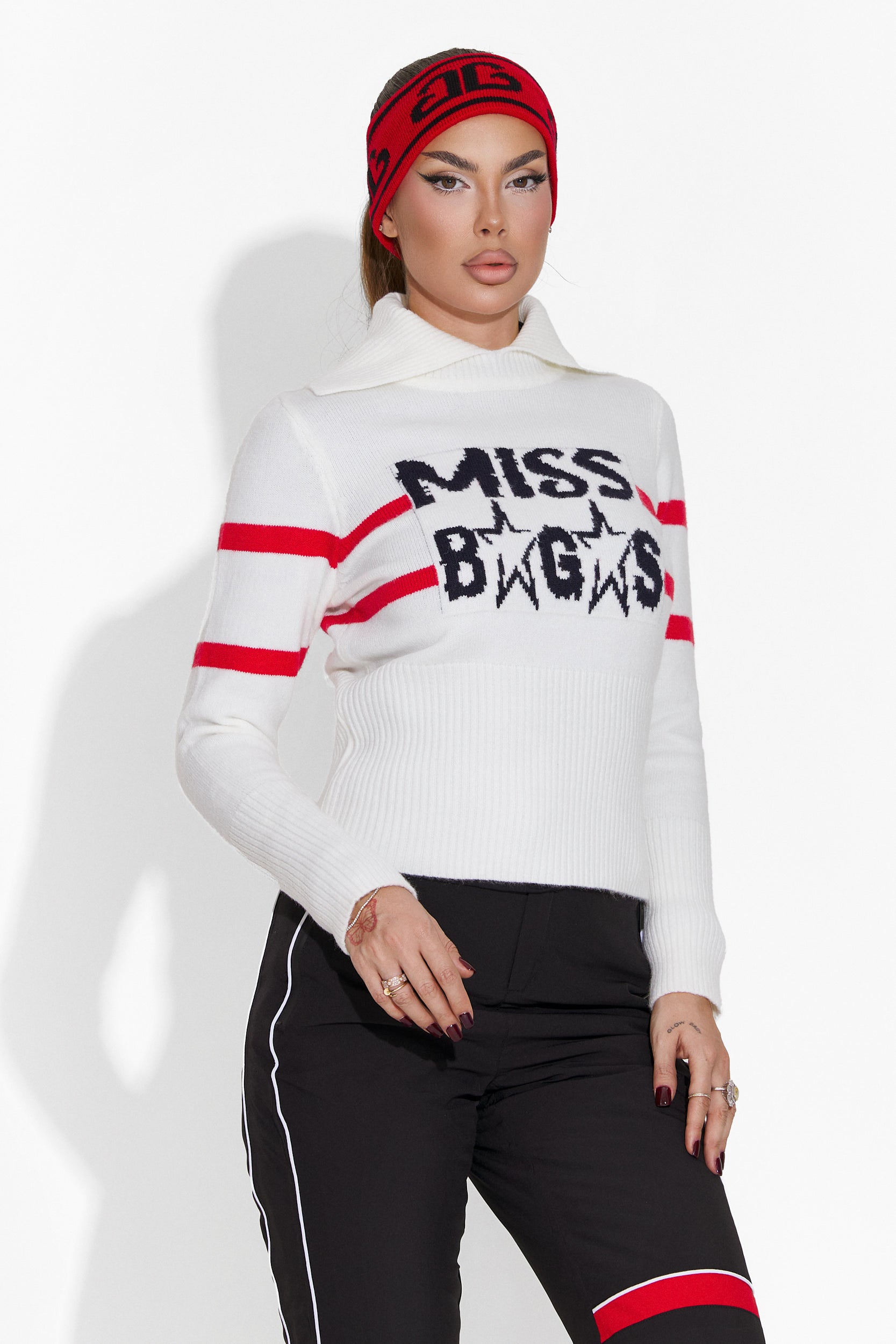 Maglione casual bianco da donna Liace Bogas