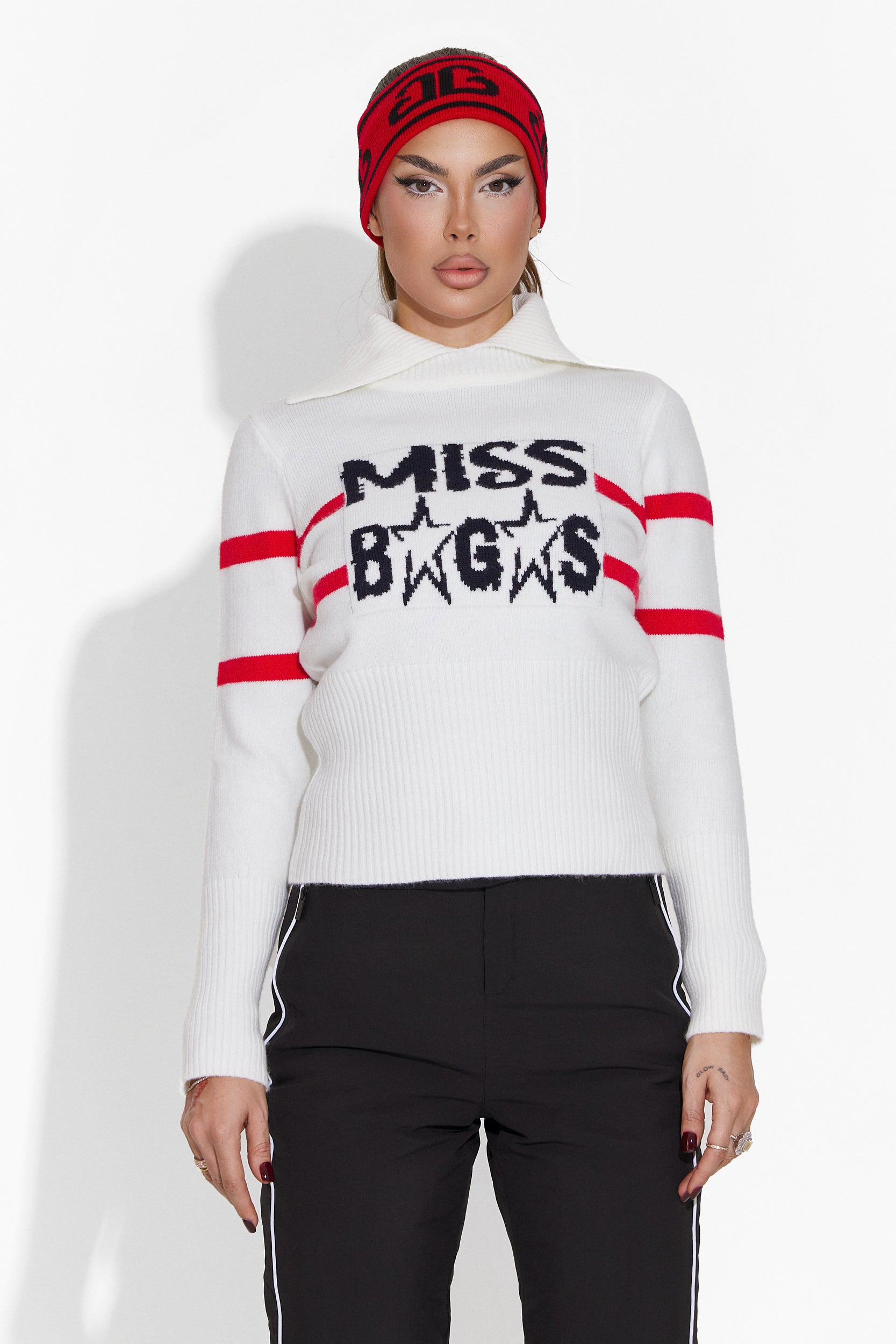 Maglione casual bianco da donna Liace Bogas