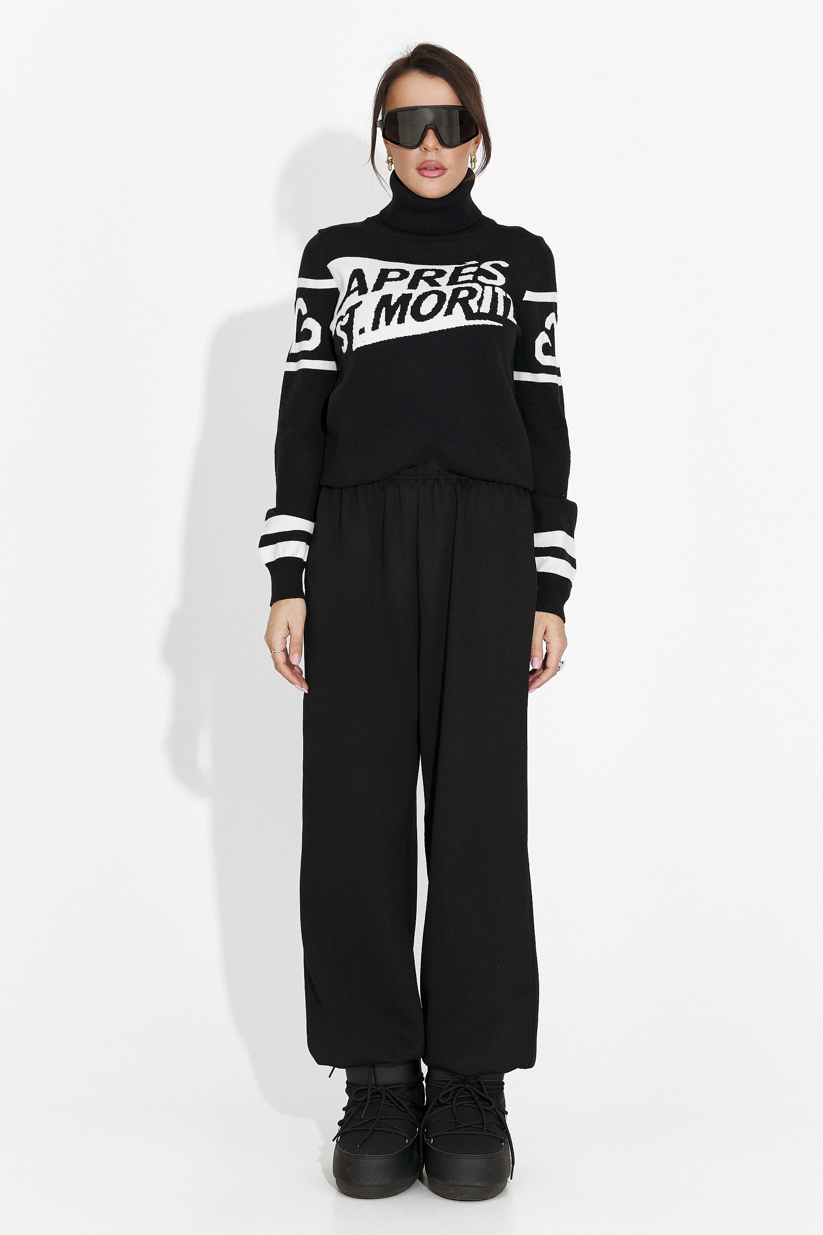 Maglione Casual Nero da Donna di Nelora Bogas