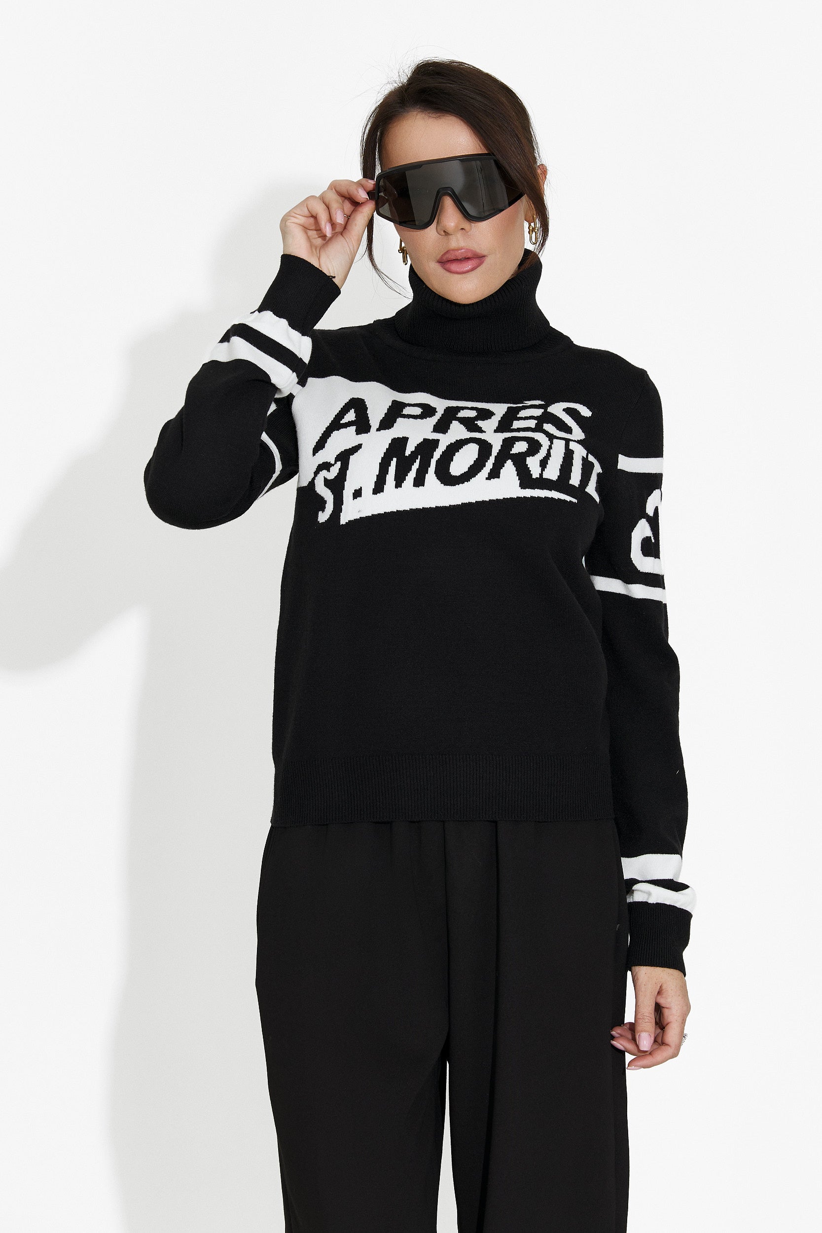 Maglione Casual Nero da Donna di Nelora Bogas