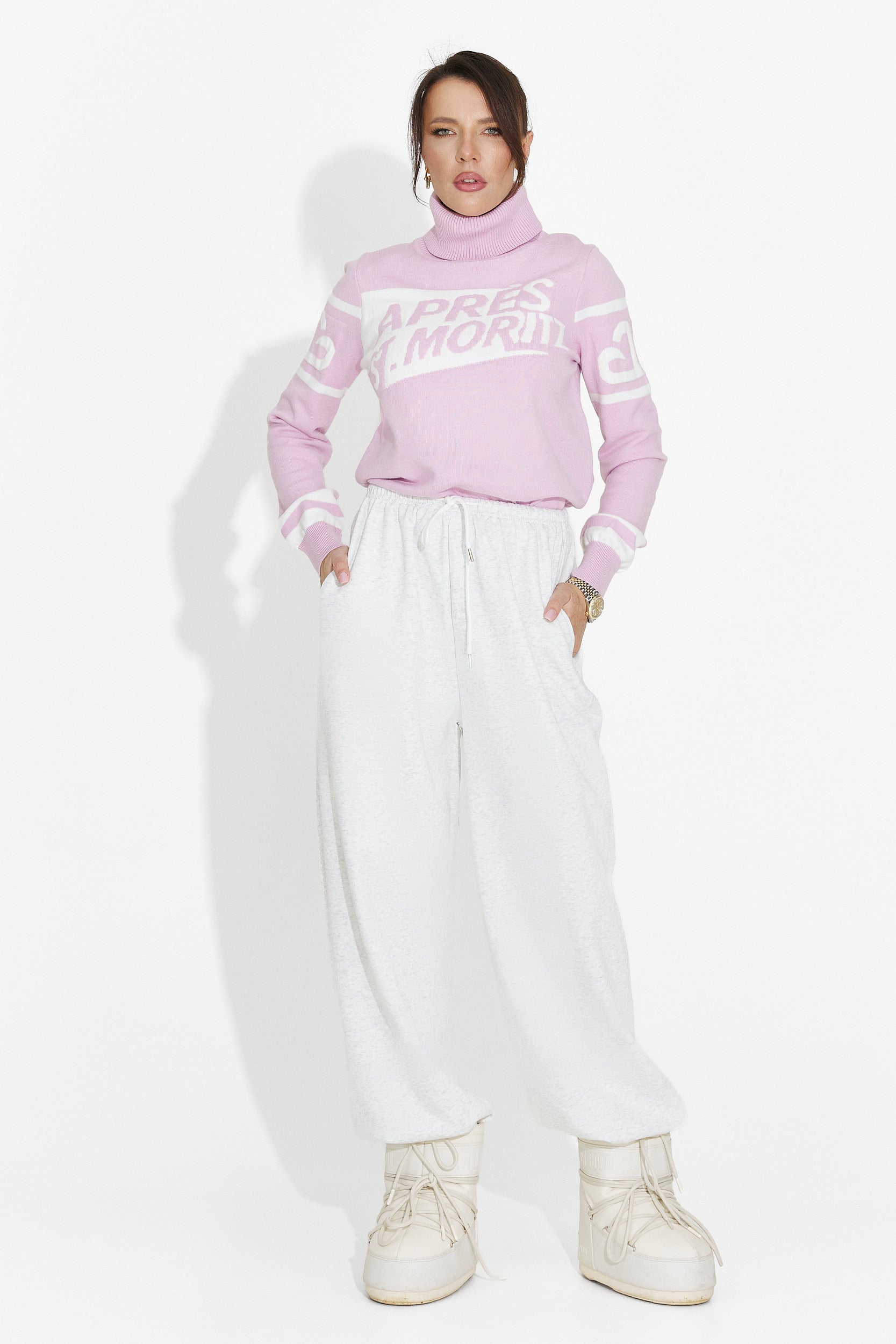 Maglione Rosa Casual da Donna di Nelora Bogas