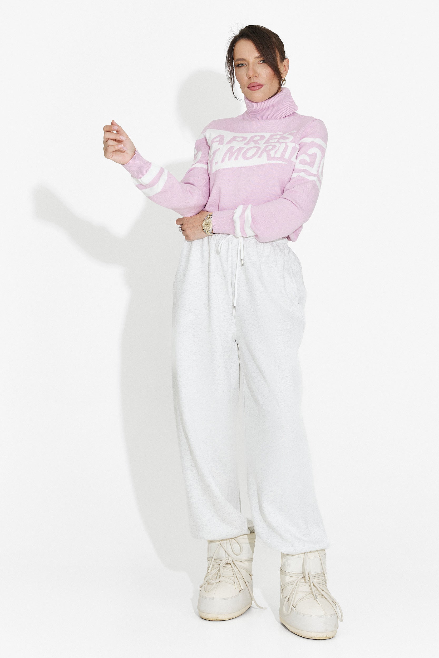 Maglione Rosa Casual da Donna di Nelora Bogas