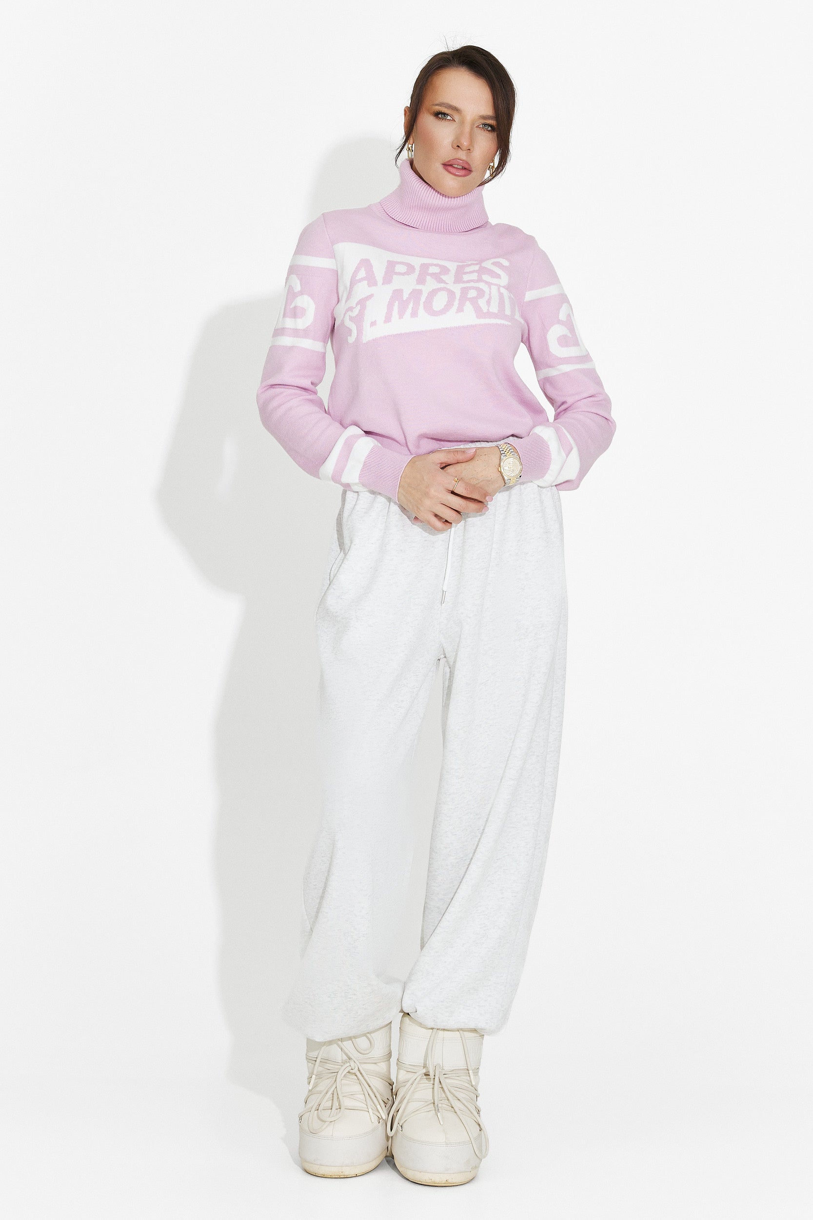 Maglione Rosa Casual da Donna di Nelora Bogas