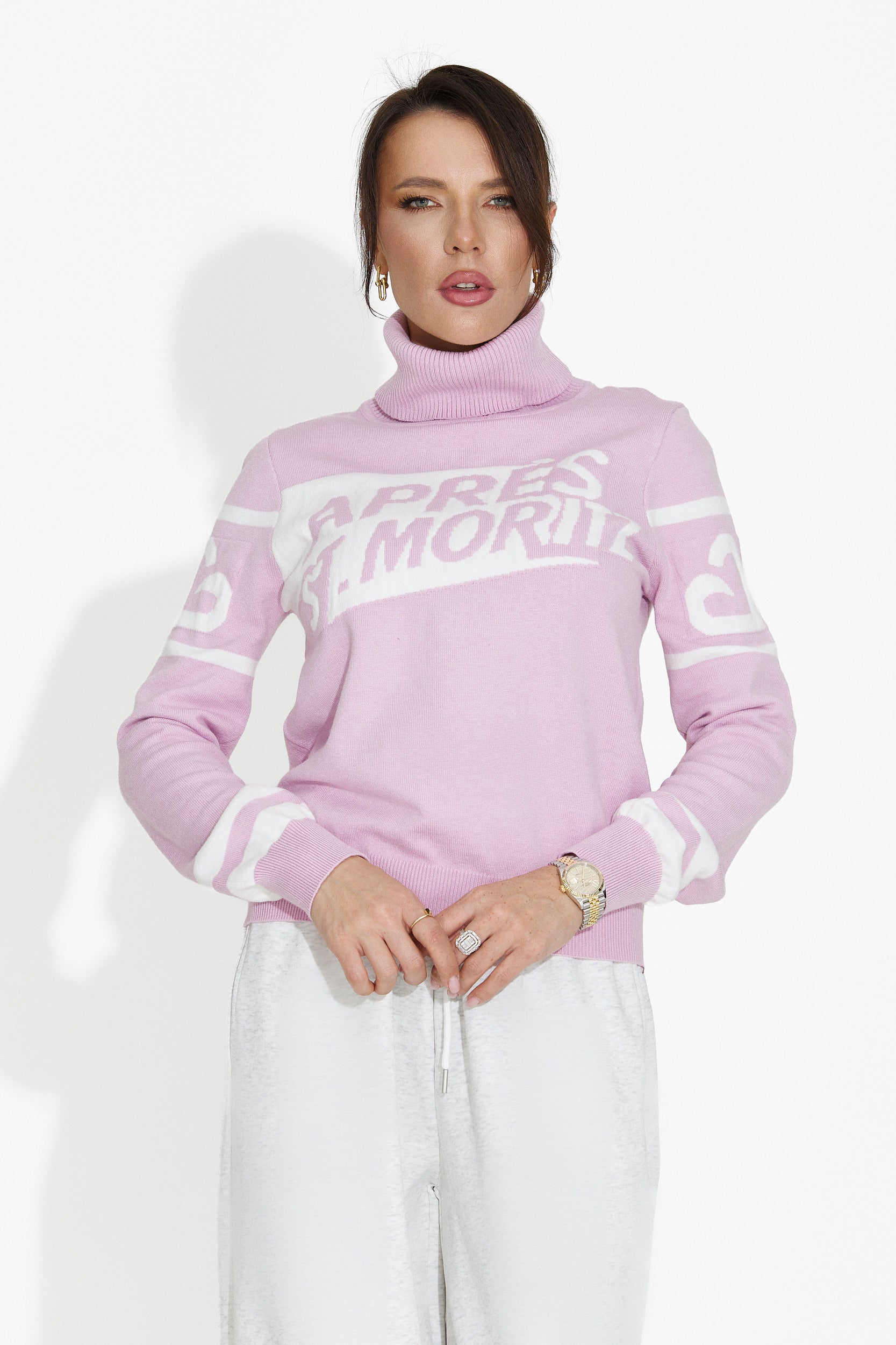 Maglione Rosa Casual da Donna di Nelora Bogas