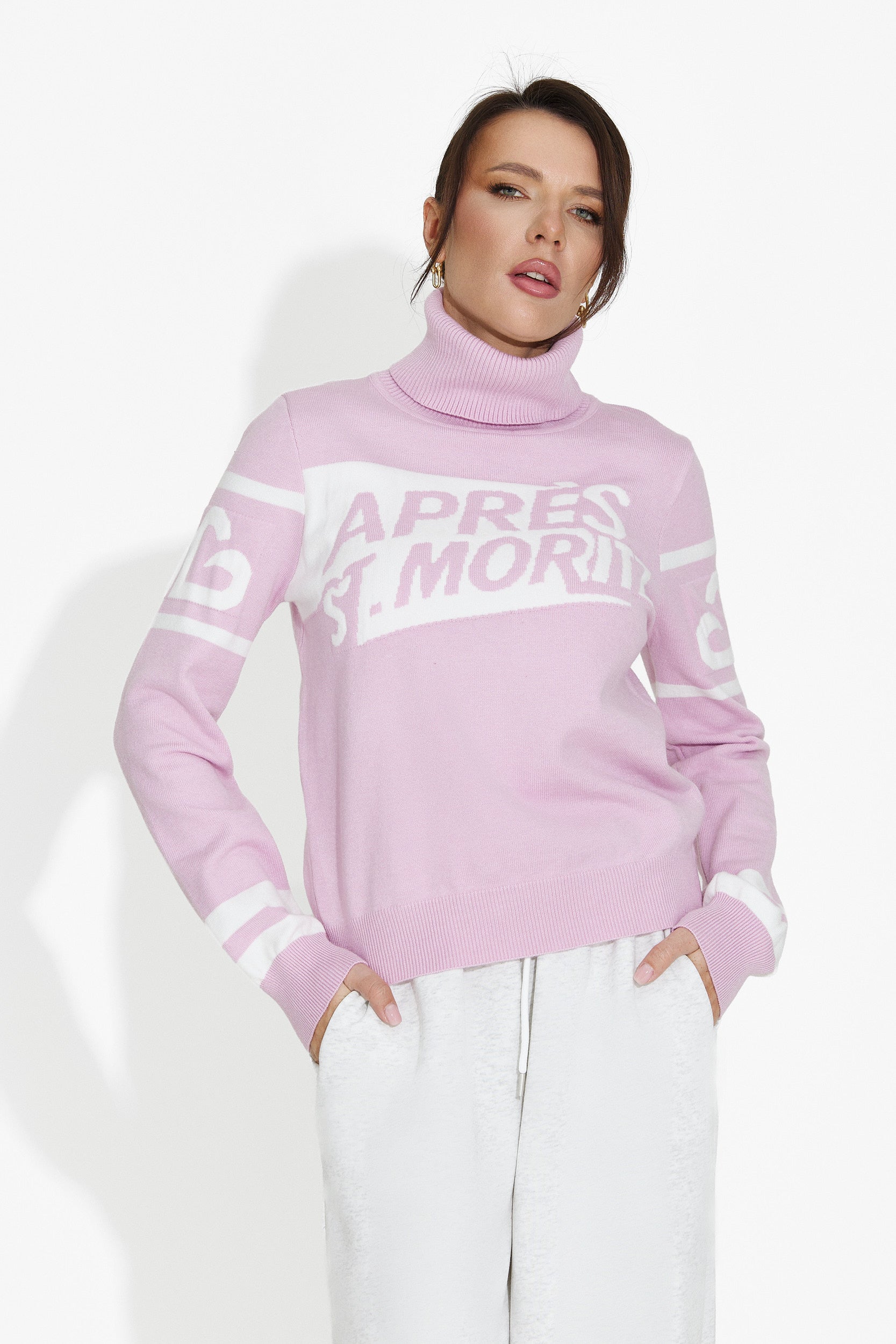 Maglione Rosa Casual da Donna di Nelora Bogas