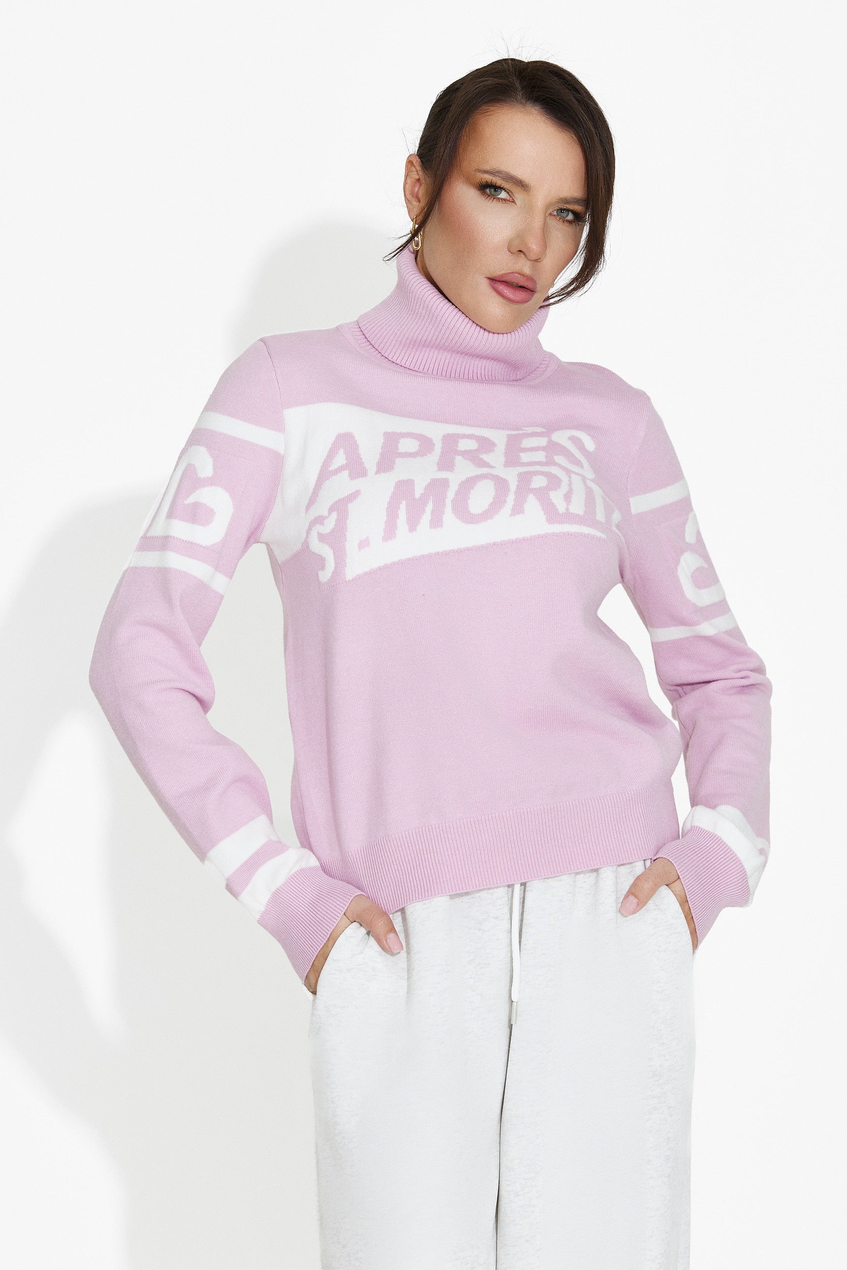 Maglione Rosa Casual da Donna di Nelora Bogas