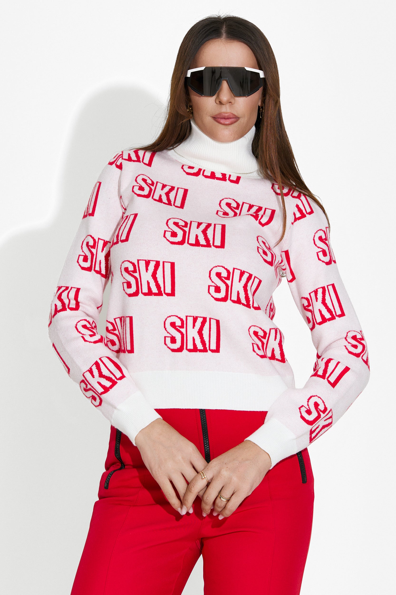 Maglione da Sci per Donna Bianco Caresia Bogas