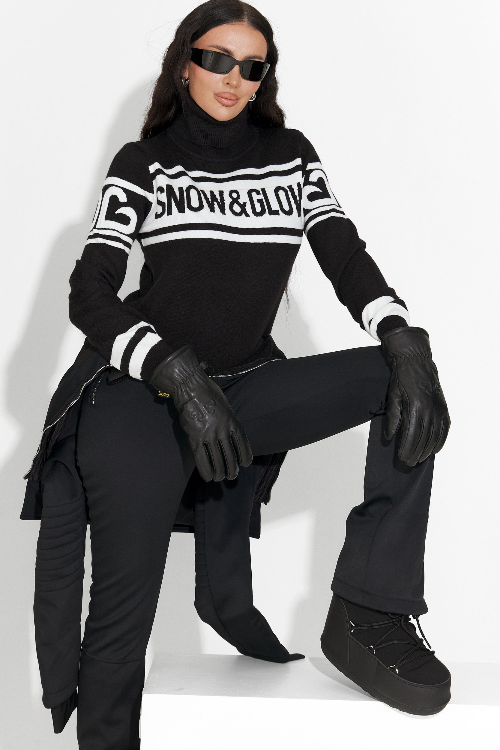 Maglione da Sci Nero Clyra Bogas per Donne