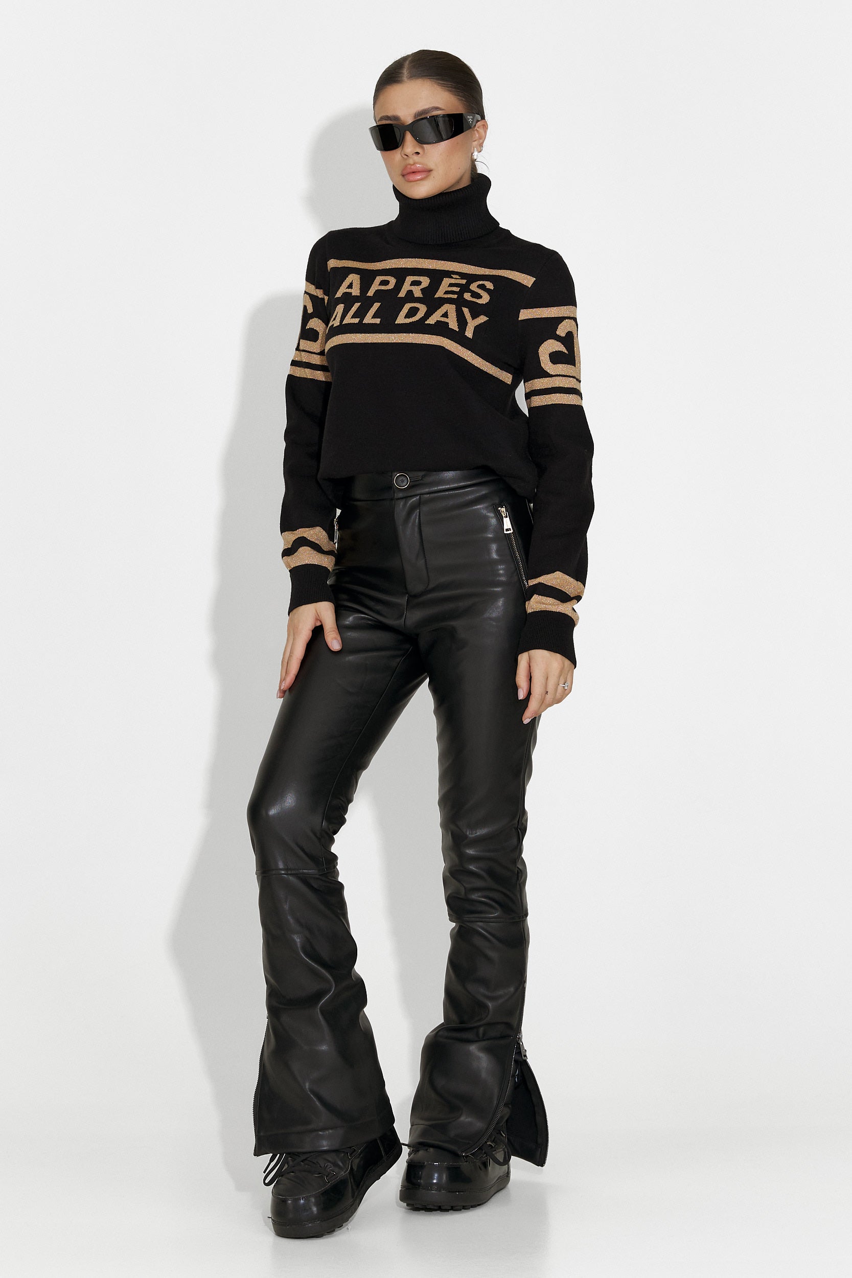 Maglione da Sci Nero da Donna Jovelia Bogas