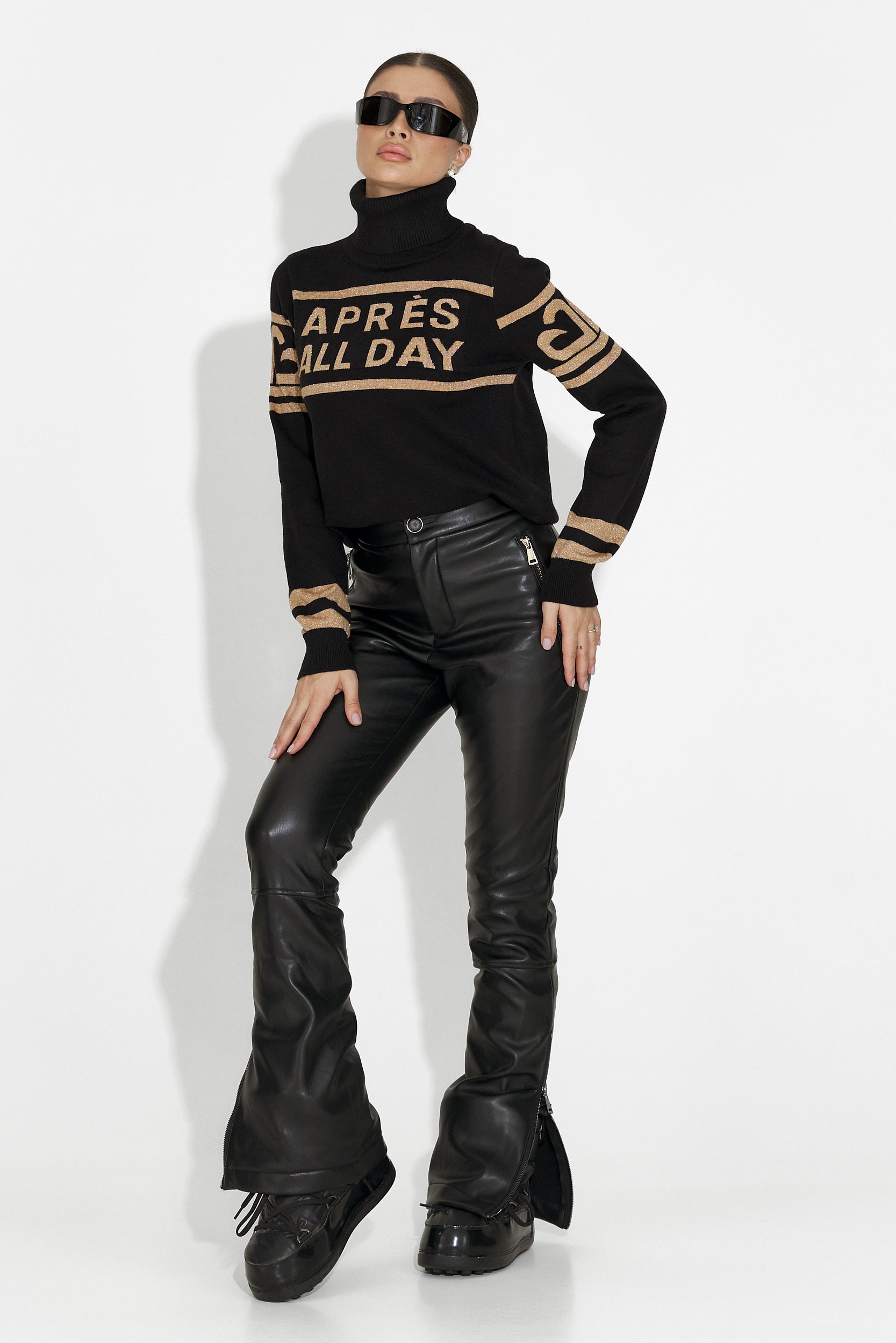 Maglione da Sci Nero da Donna Jovelia Bogas
