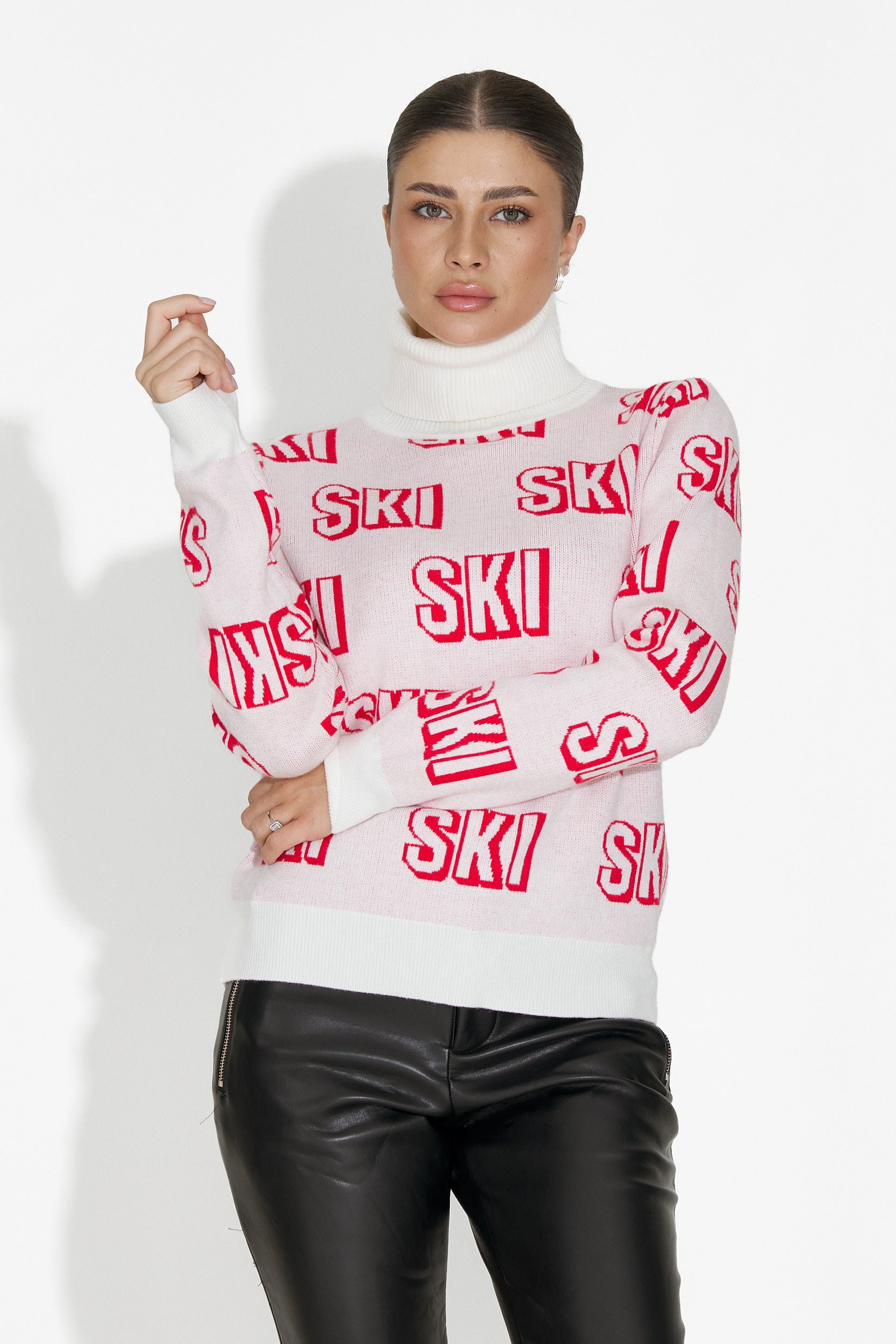 Maglione da Sci per Donna Bianco Caresia Bogas