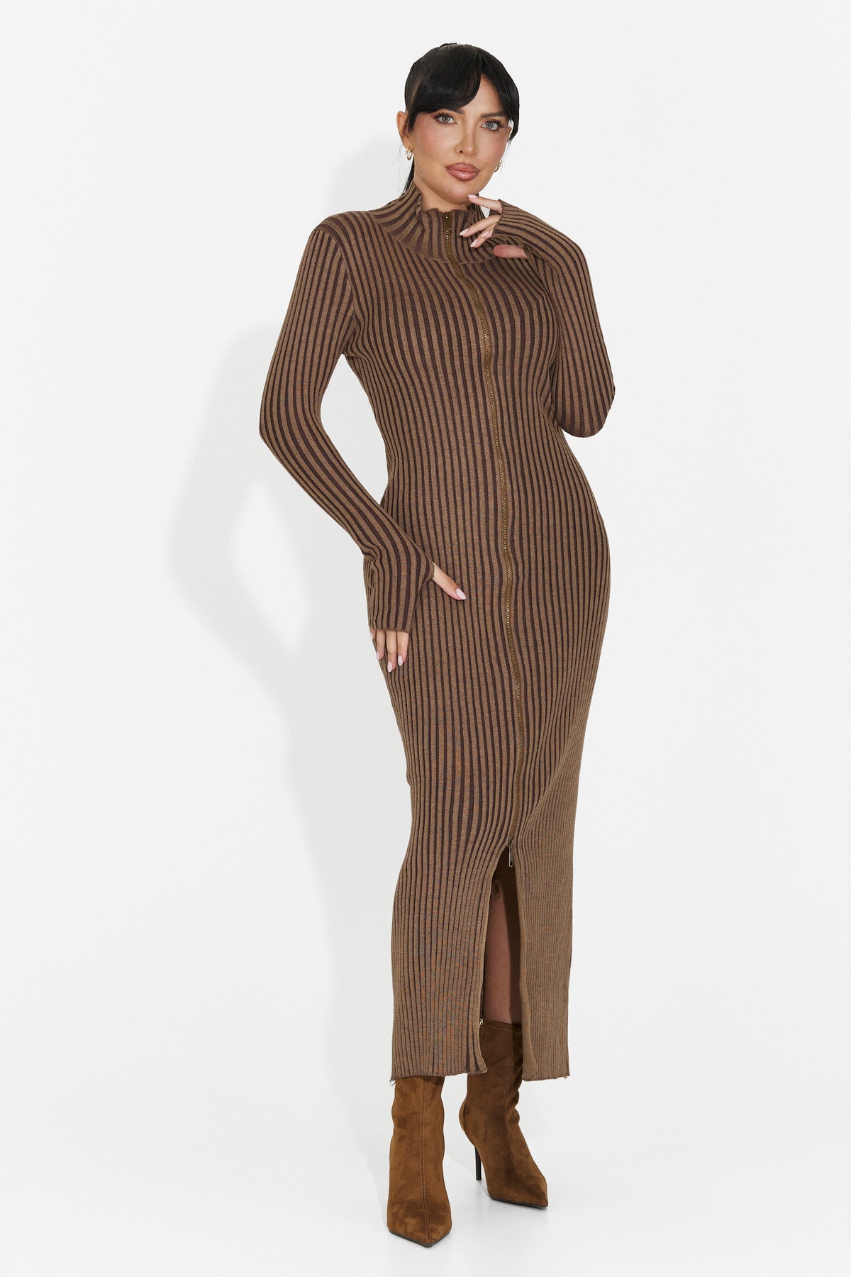 Rochie casual maro Trineya Bogas