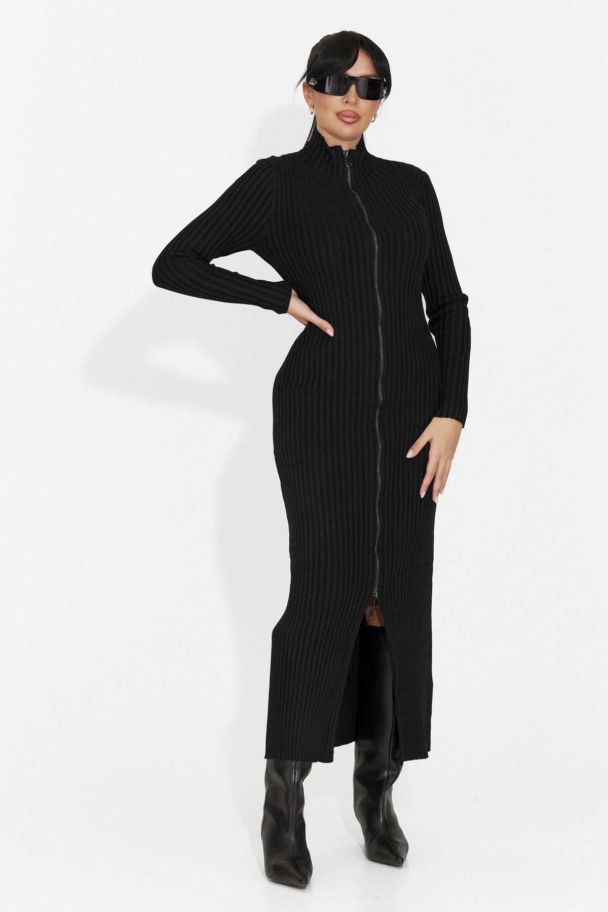 Rochie casual neagra Trineya Bogas