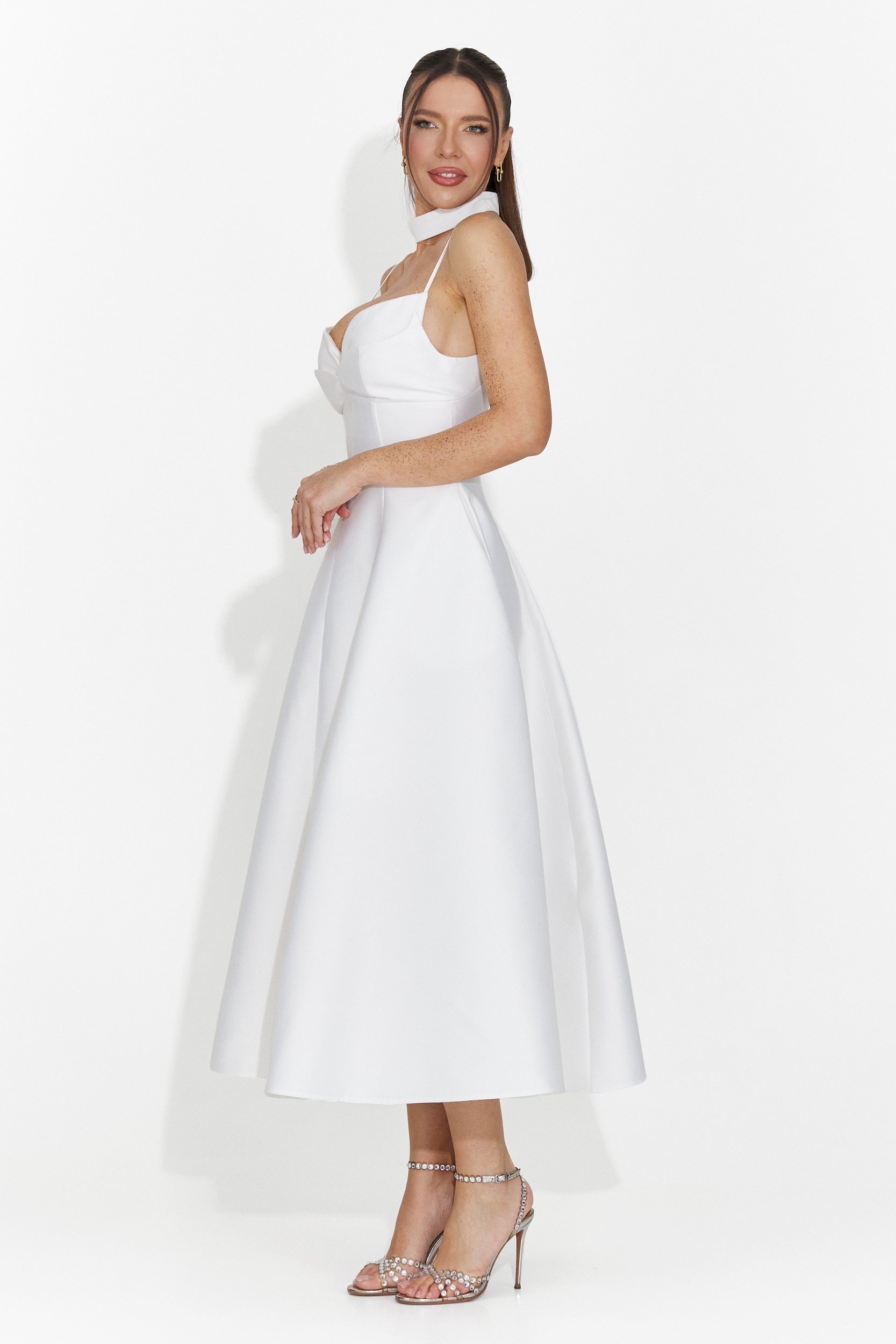 Abito Lungo Bianco da Donna di Coriza Bogas
