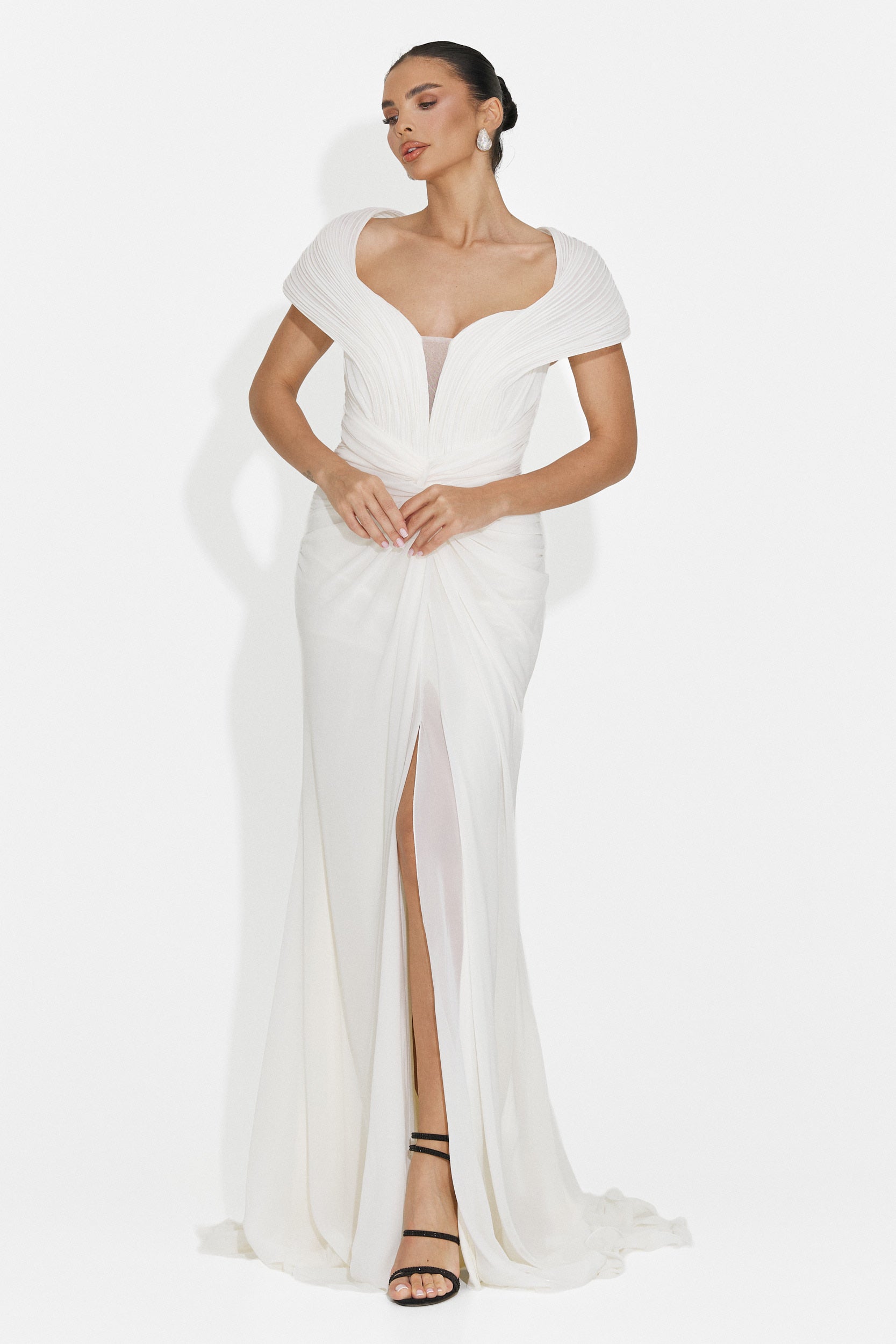 Lungo Vestito Bianco da Donna di Emilia Bogas