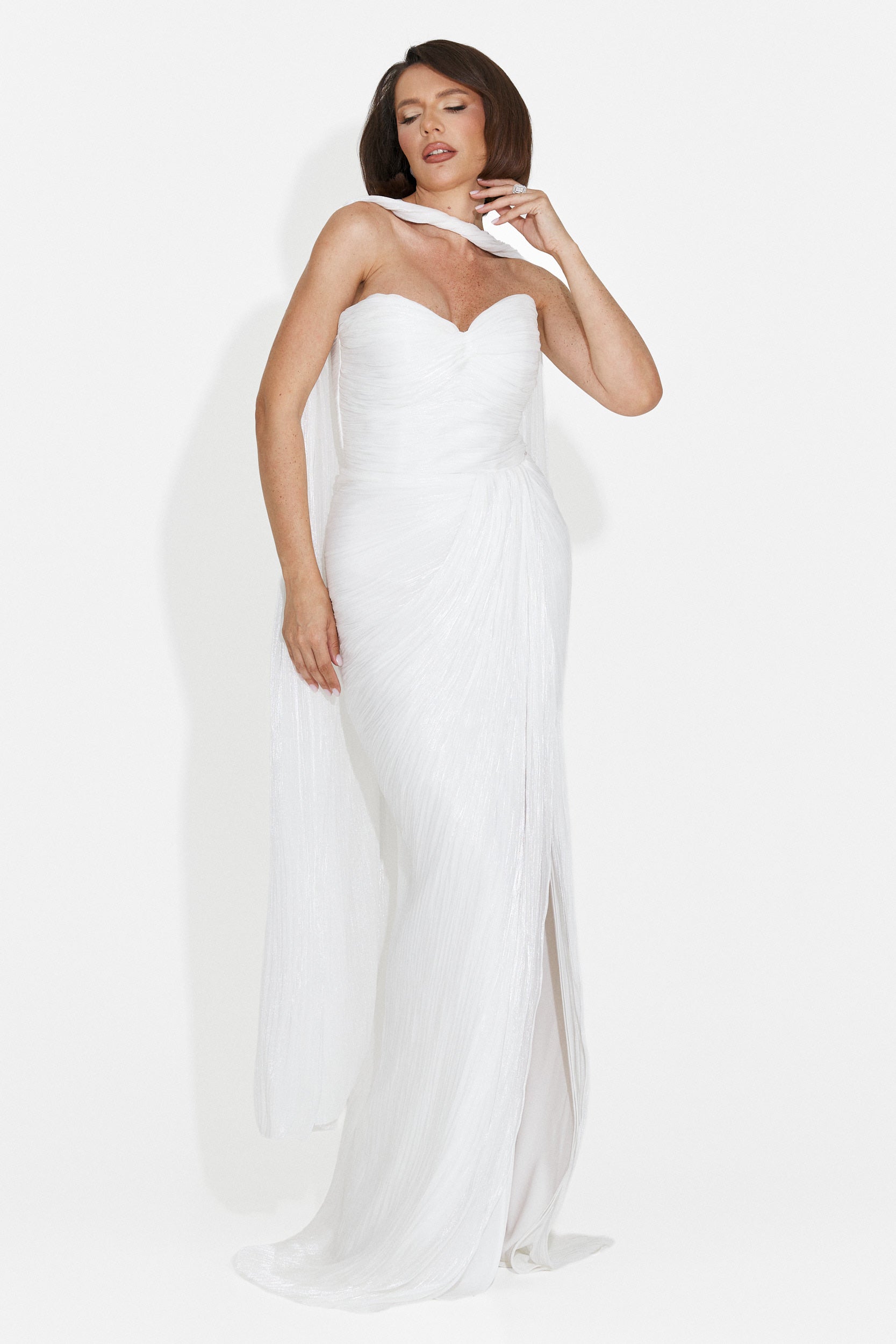 Lungo Vestito Bianco da Donna di Greta Bogas