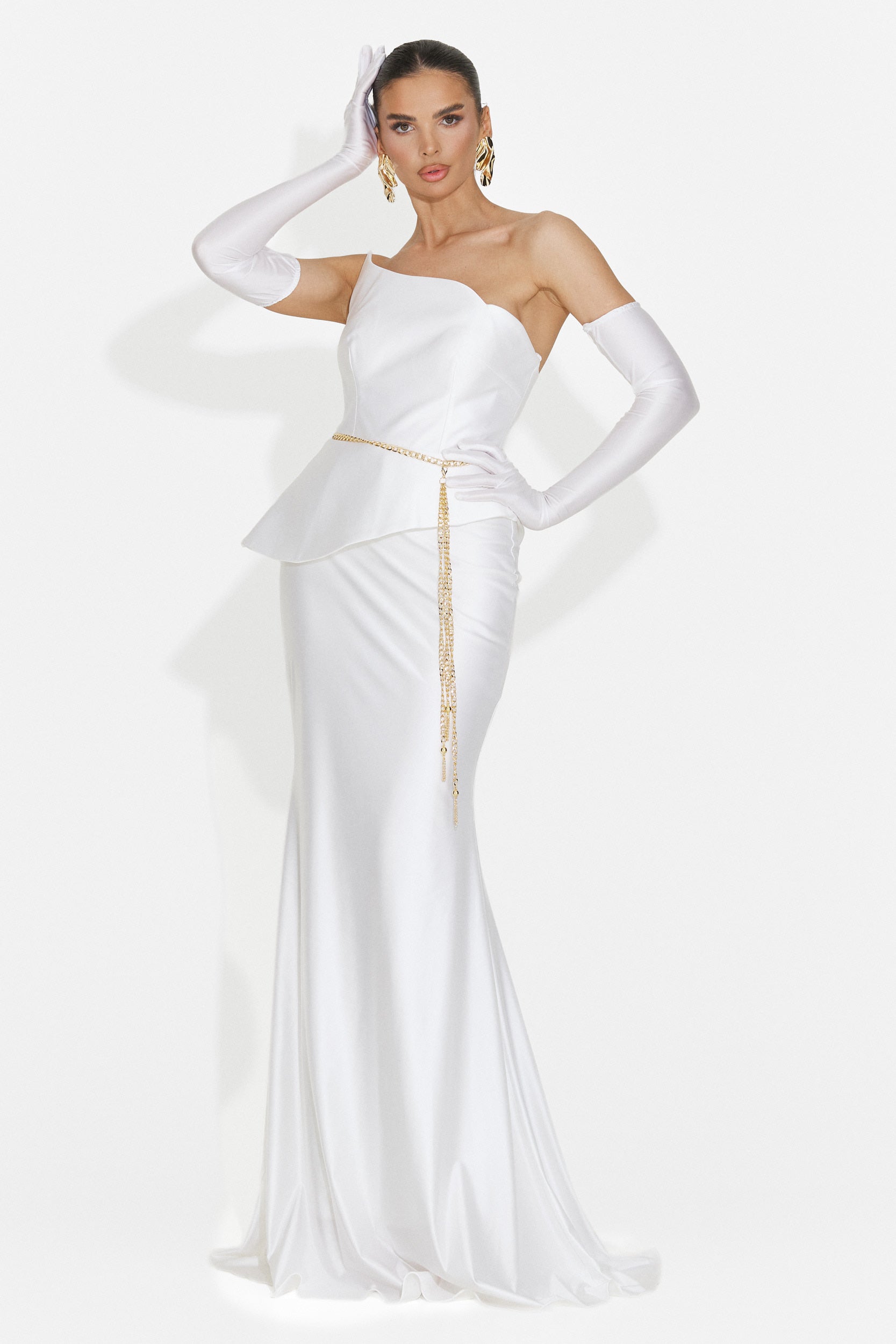 Lungo Vestito Bianco da Donna di Merle Bogas