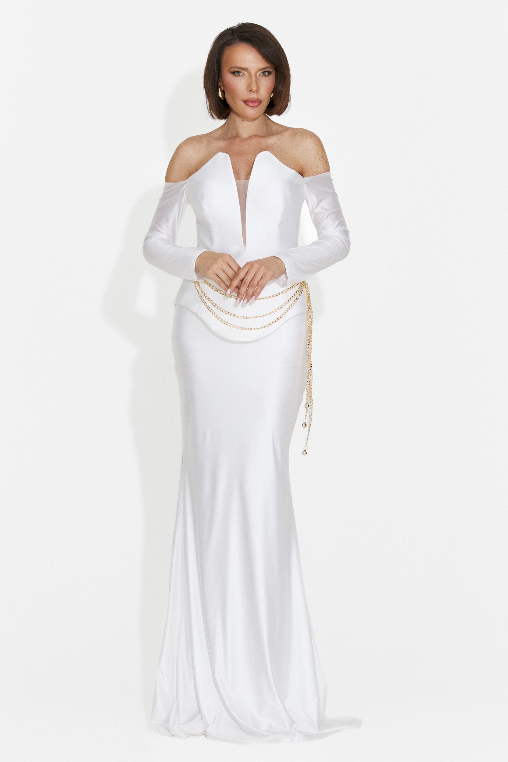 Vestito Lungo Bianco da Donna di Paulina Bogas
