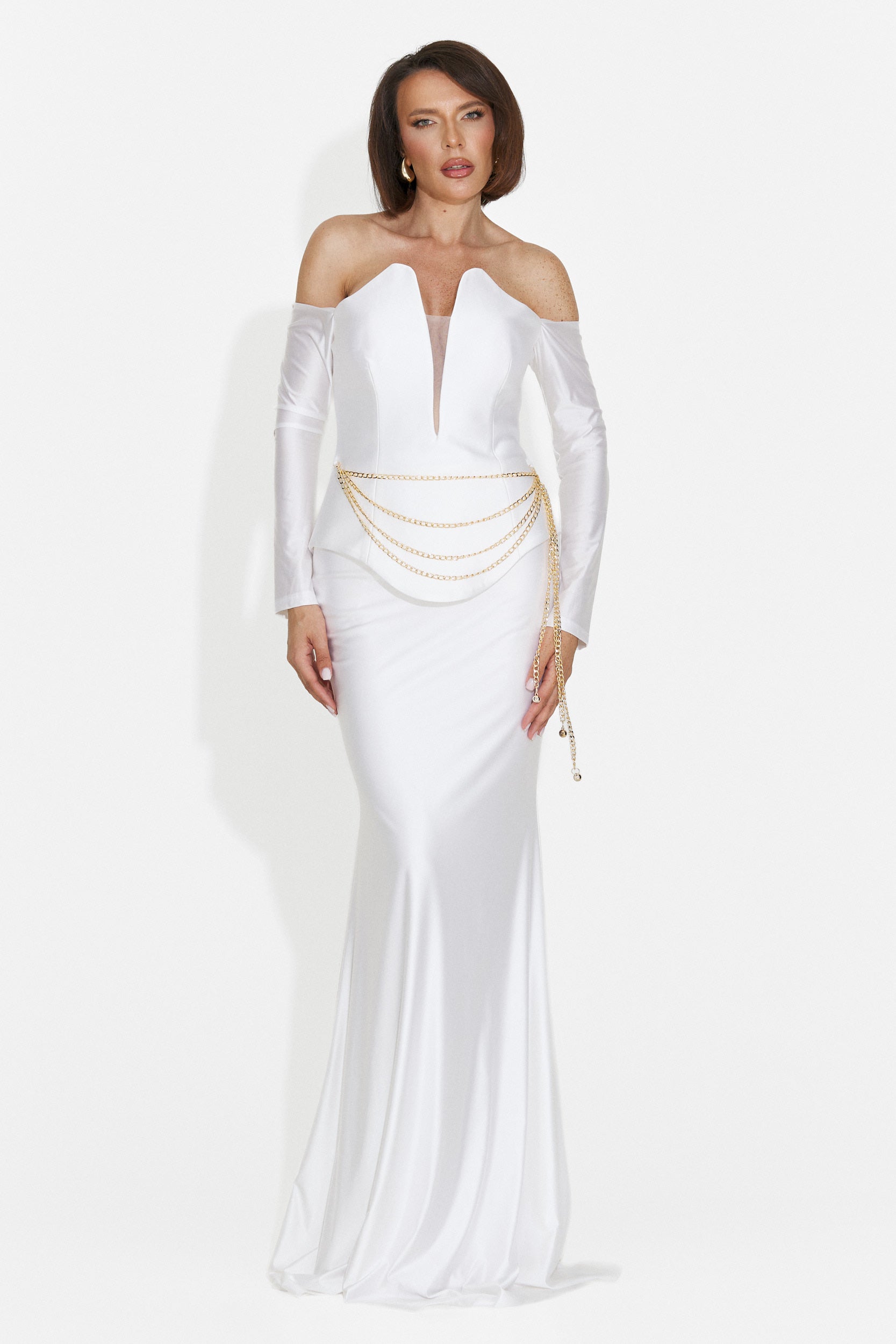 Vestito Lungo Bianco da Donna di Paulina Bogas