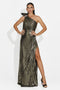 Vestito donna lungo argento Rabiela Bogas