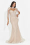Lungo Vestito Beige da Donna di Gretchen Bogas