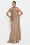 Lungo abito beige Moritz Bogas per donne