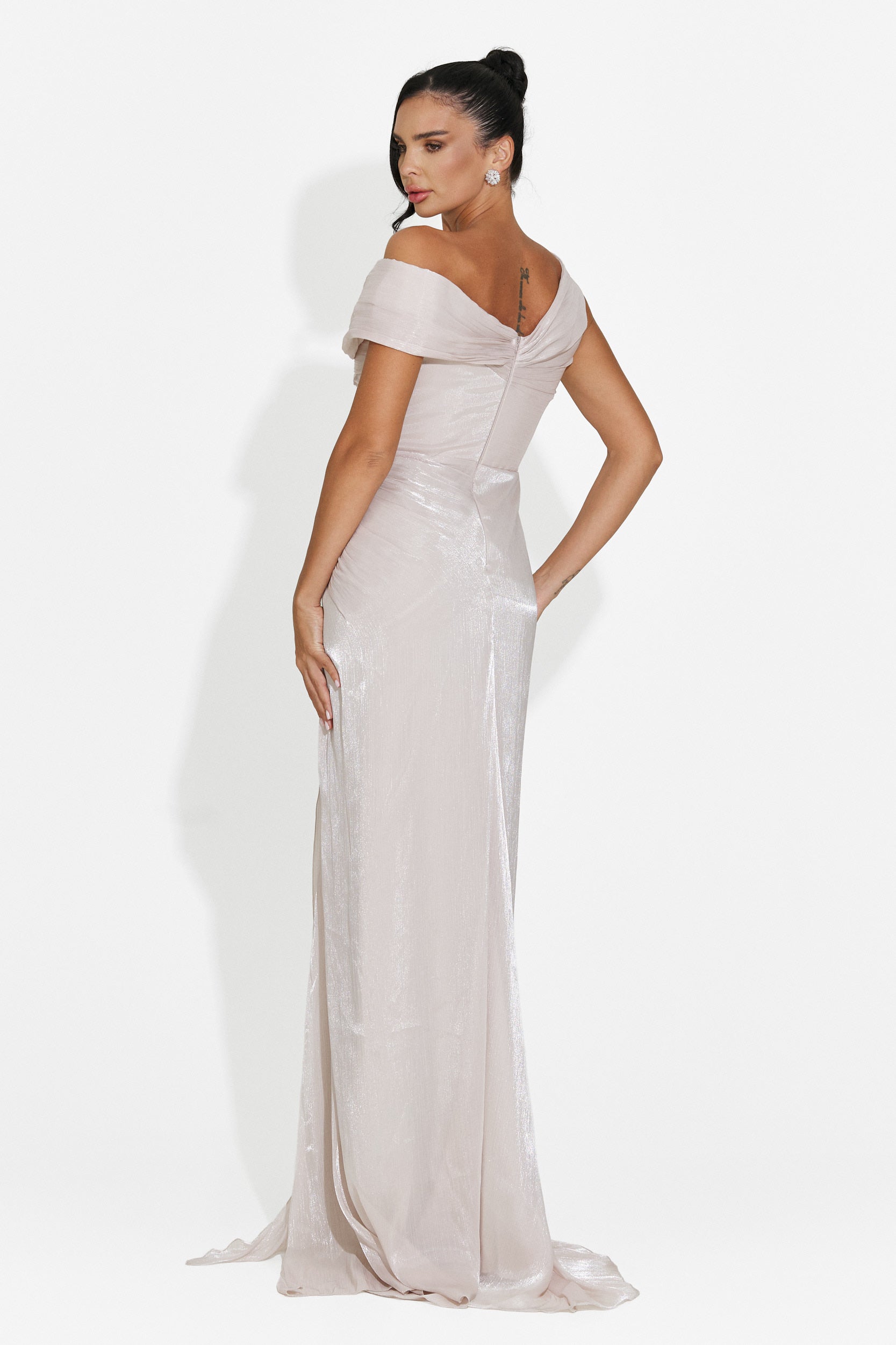 Abito Lungo Beige da Donna di Wagner Bogas