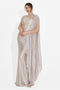 Lungo vestito beige da donna di Ysaia Bogas