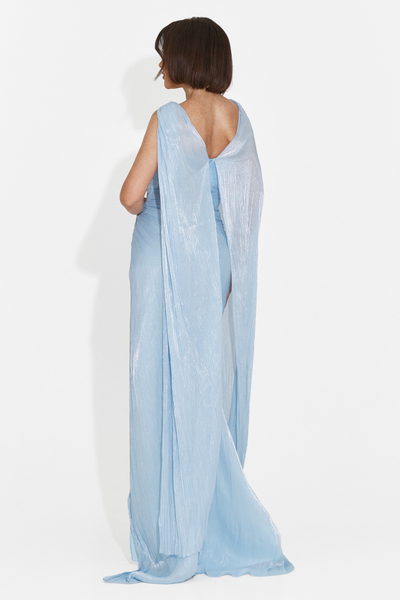 Lungo Vestito Blu da Donna di Greta Bogas