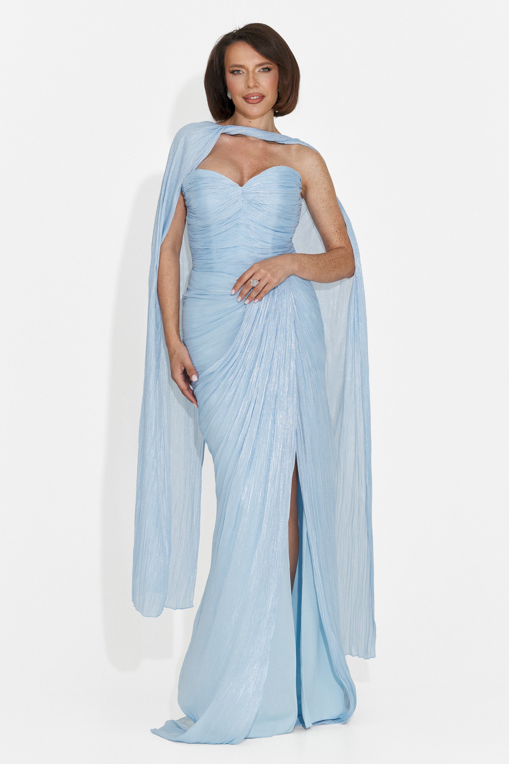 Lungo Vestito Blu da Donna di Greta Bogas
