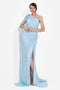 Rochie dama lunga bleu Heliena Bogas