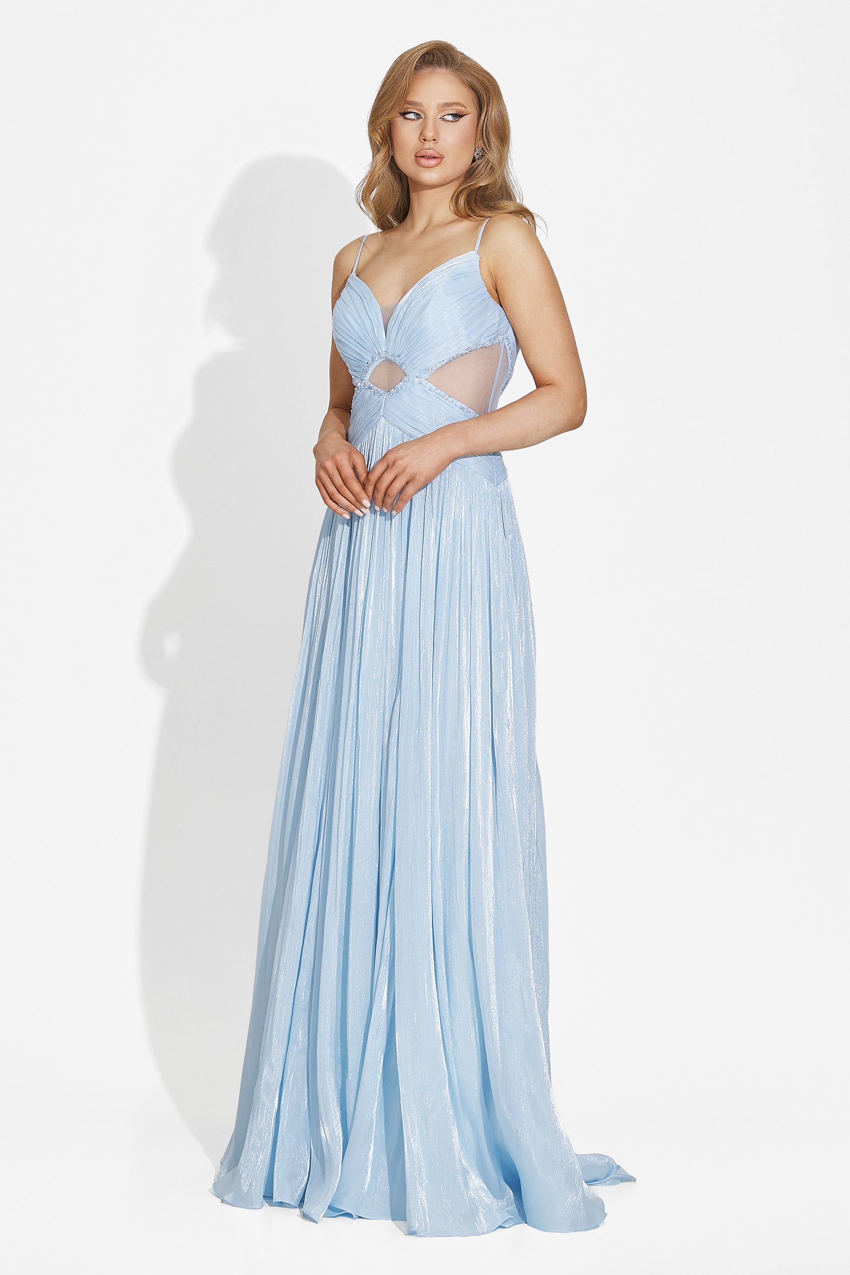 Abito lungo blu da donna Latisha Bogas