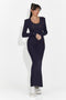 Lungo Vestito Blu Navy di Jenele Bogas per Donne