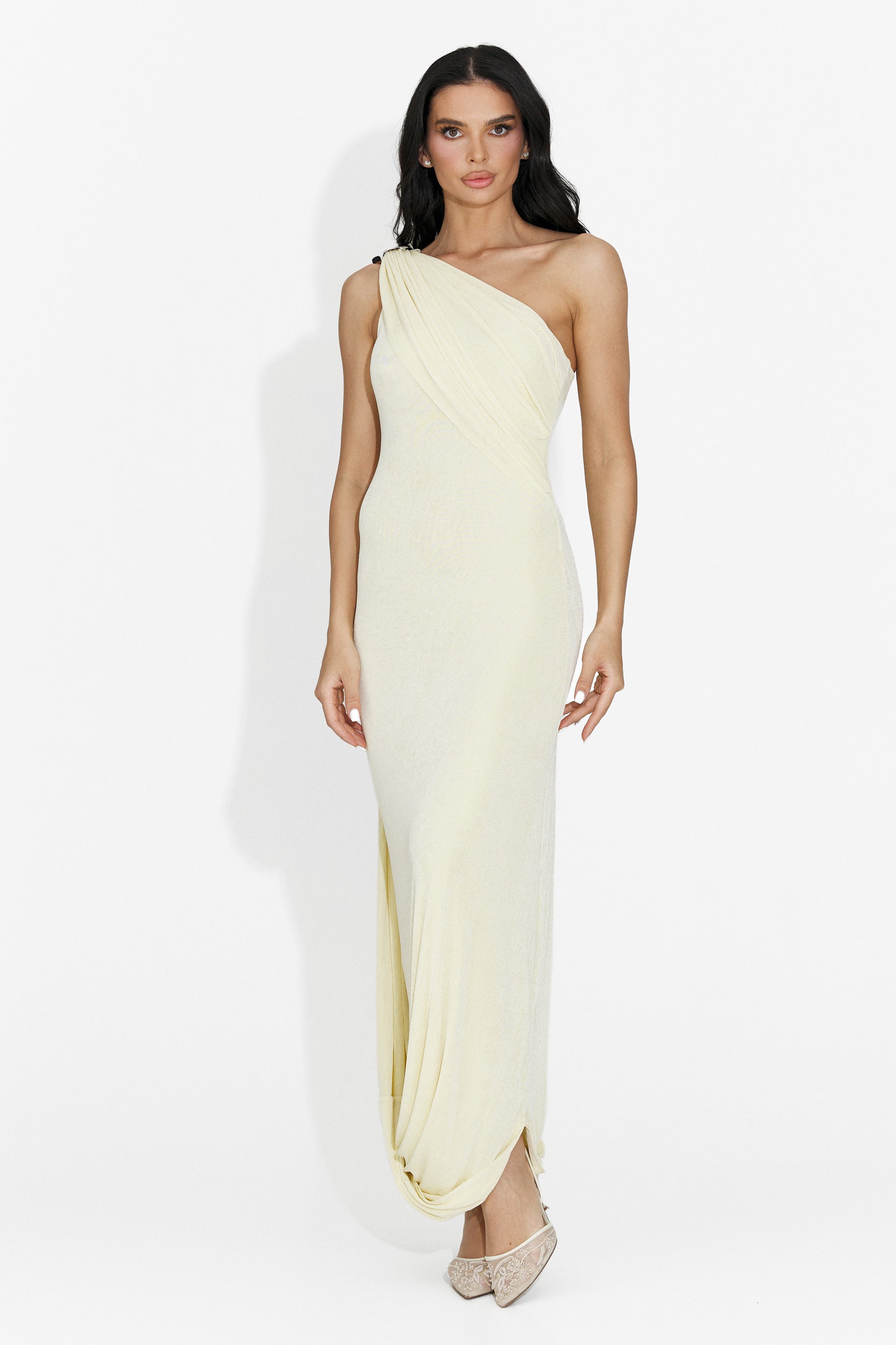 Lungo Vestito Giallo da Donna di Samiray Bogas