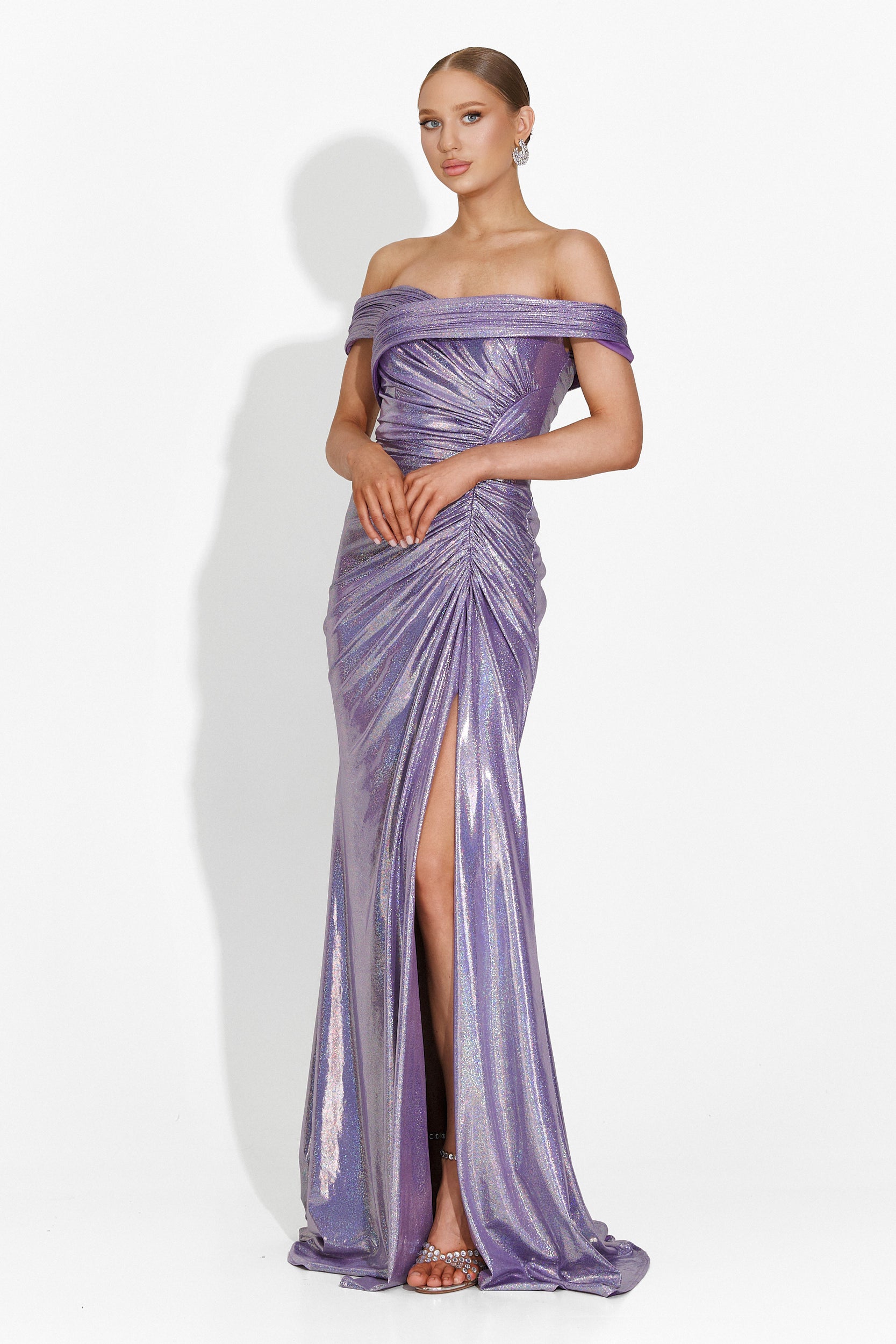 Abito lungo lilla da donna Satyna Bogas