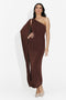 Rochie dama lunga maro Samiray Bogas