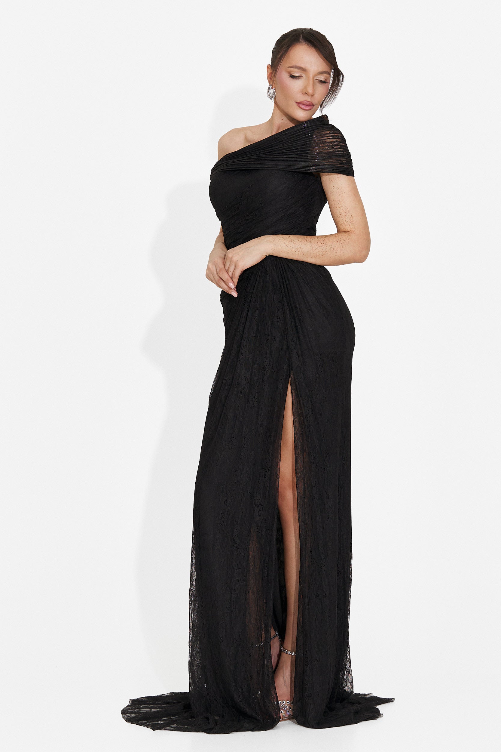 Lungo Vestito Nero da Donna di Alanea Bogas