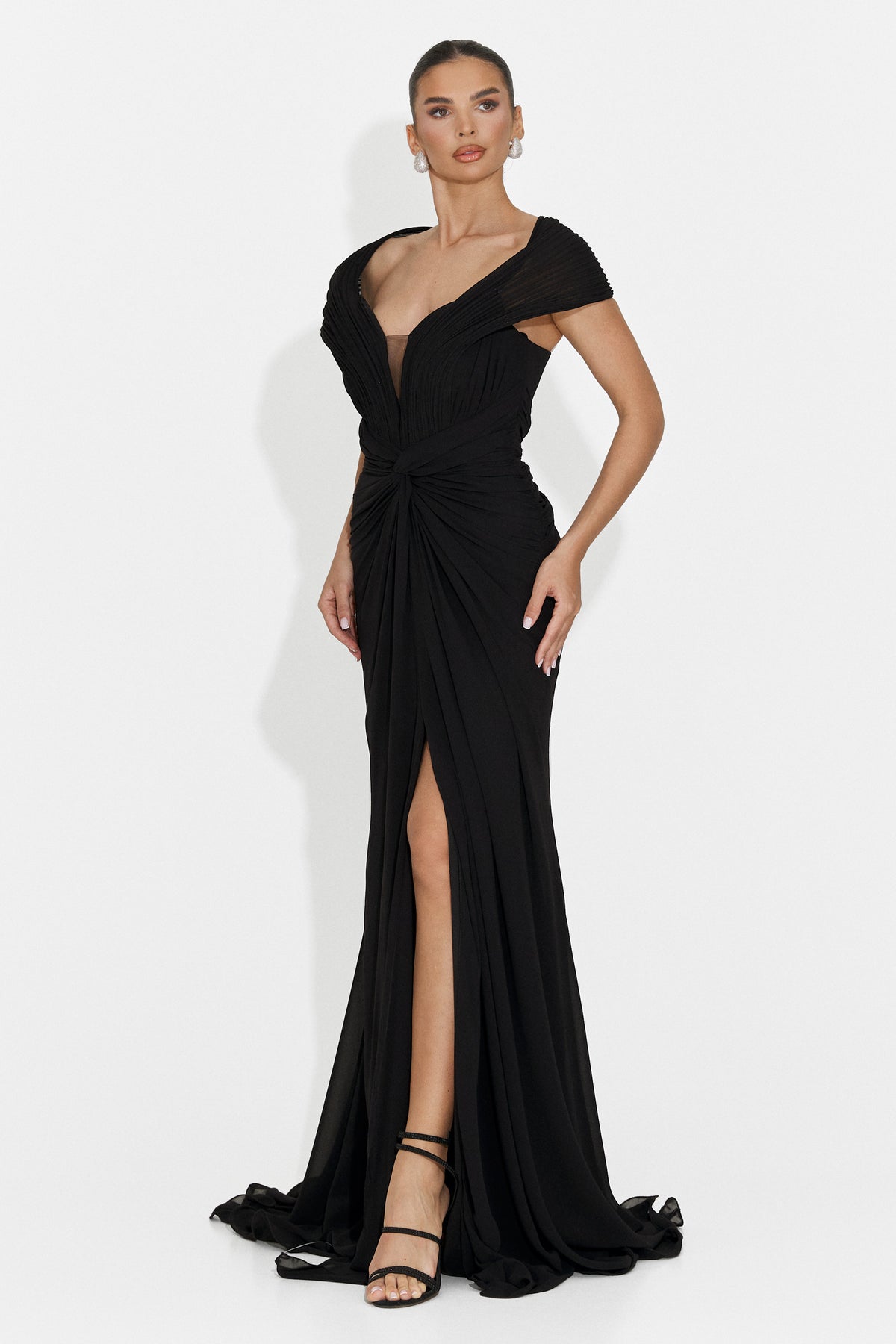Lungo Vestito Nero da Donna di Emilia Bogas, immagine 6 di 7