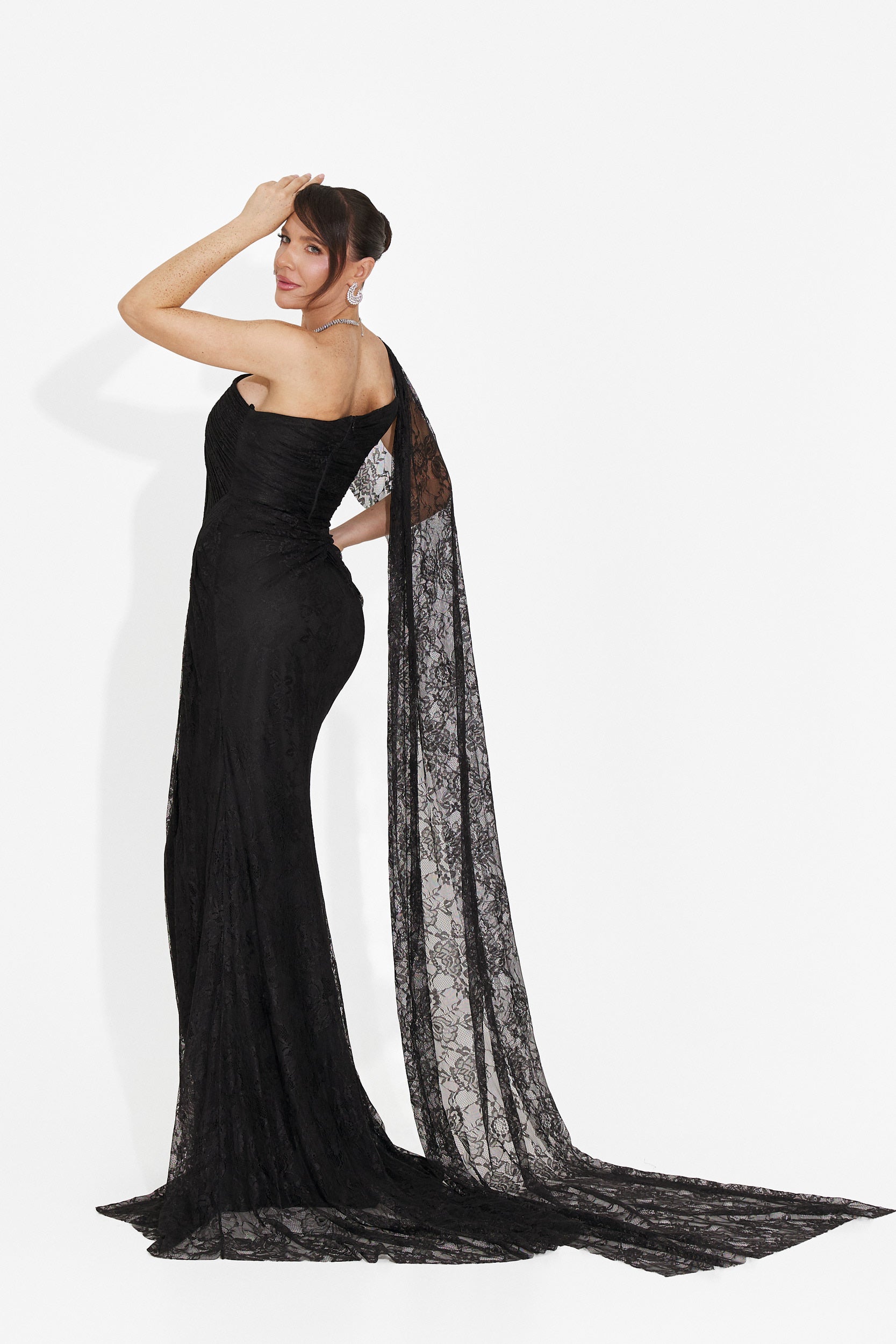 Rochie dama lunga neagra Heliena Bogas