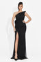 Lungo Vestito Nero da Donna di Oleiana Bogas