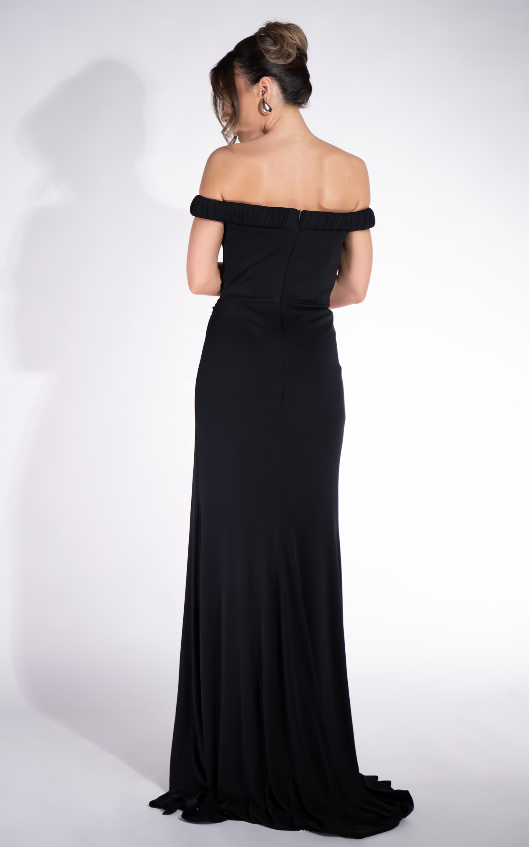 Abito lungo nero da donna Rehise Bogas