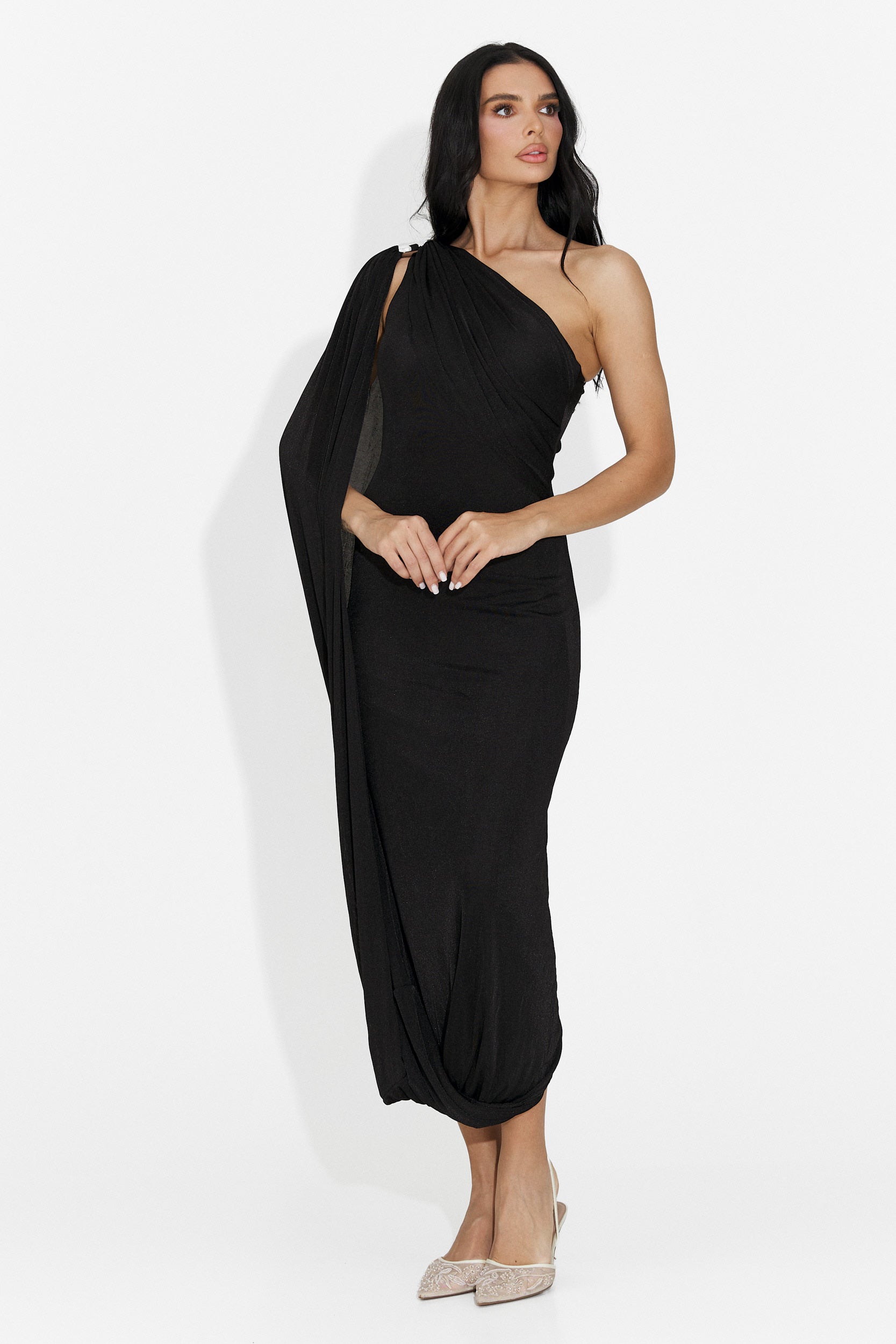 Rochie dama lunga neagra Samiray Bogas