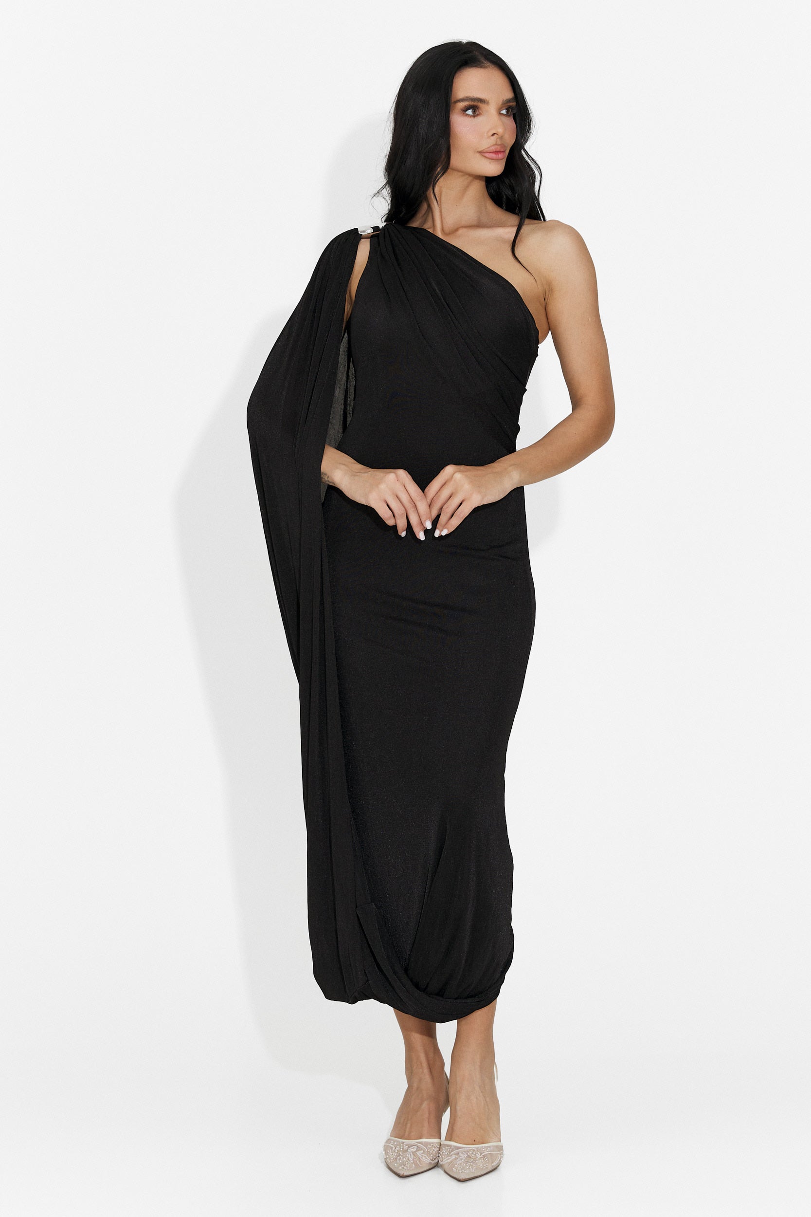 Rochie dama lunga neagra Samiray Bogas