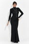 Lungo Vestito Nero da Donna di Sharita Bogas
