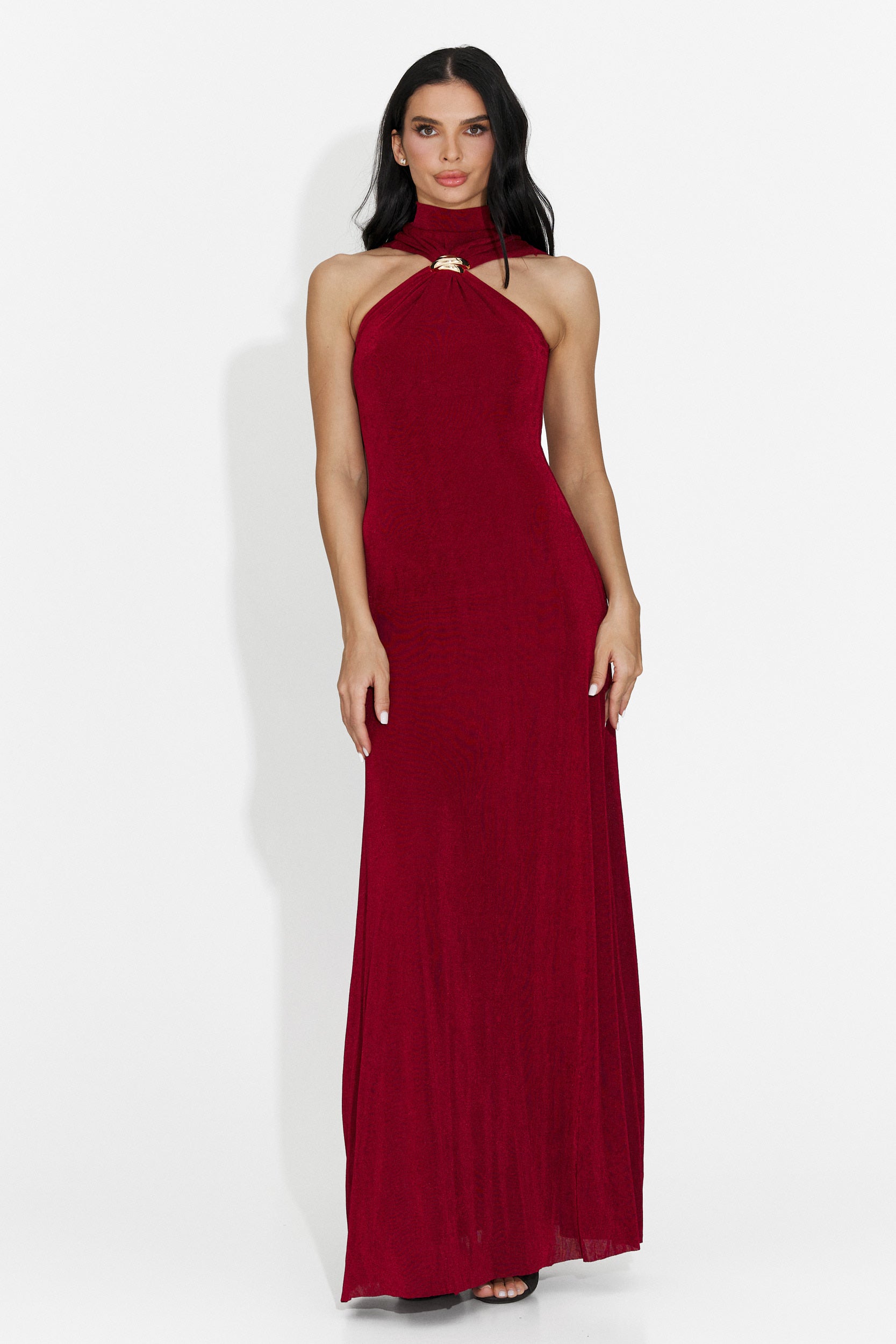 Rochie dama lunga rosie Alecsona Bogas