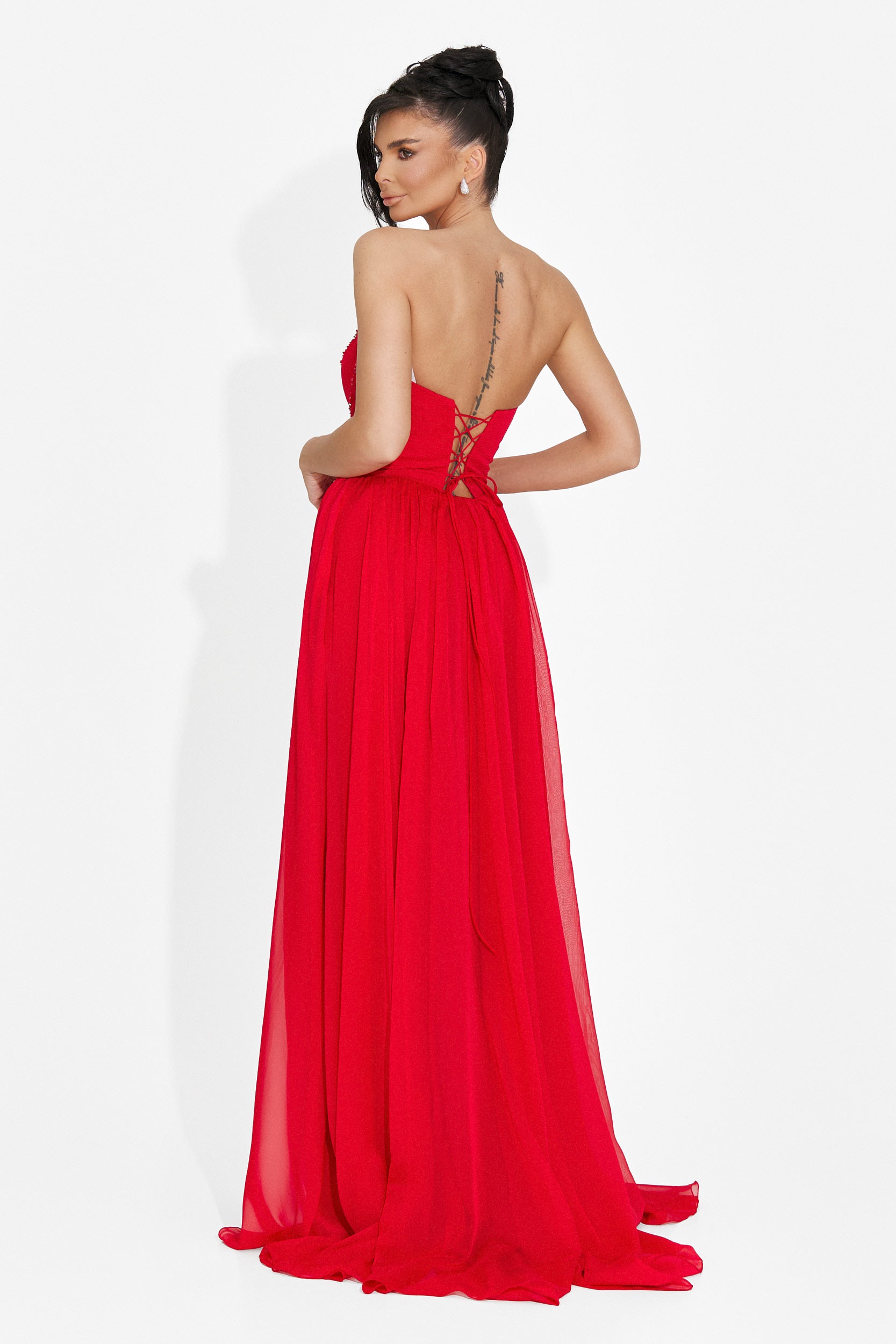 Lungo Vestito Rosso da Donna di Anaika Bogas