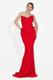 Lungo Vestito Rosso di Caylei Bogas per Donne